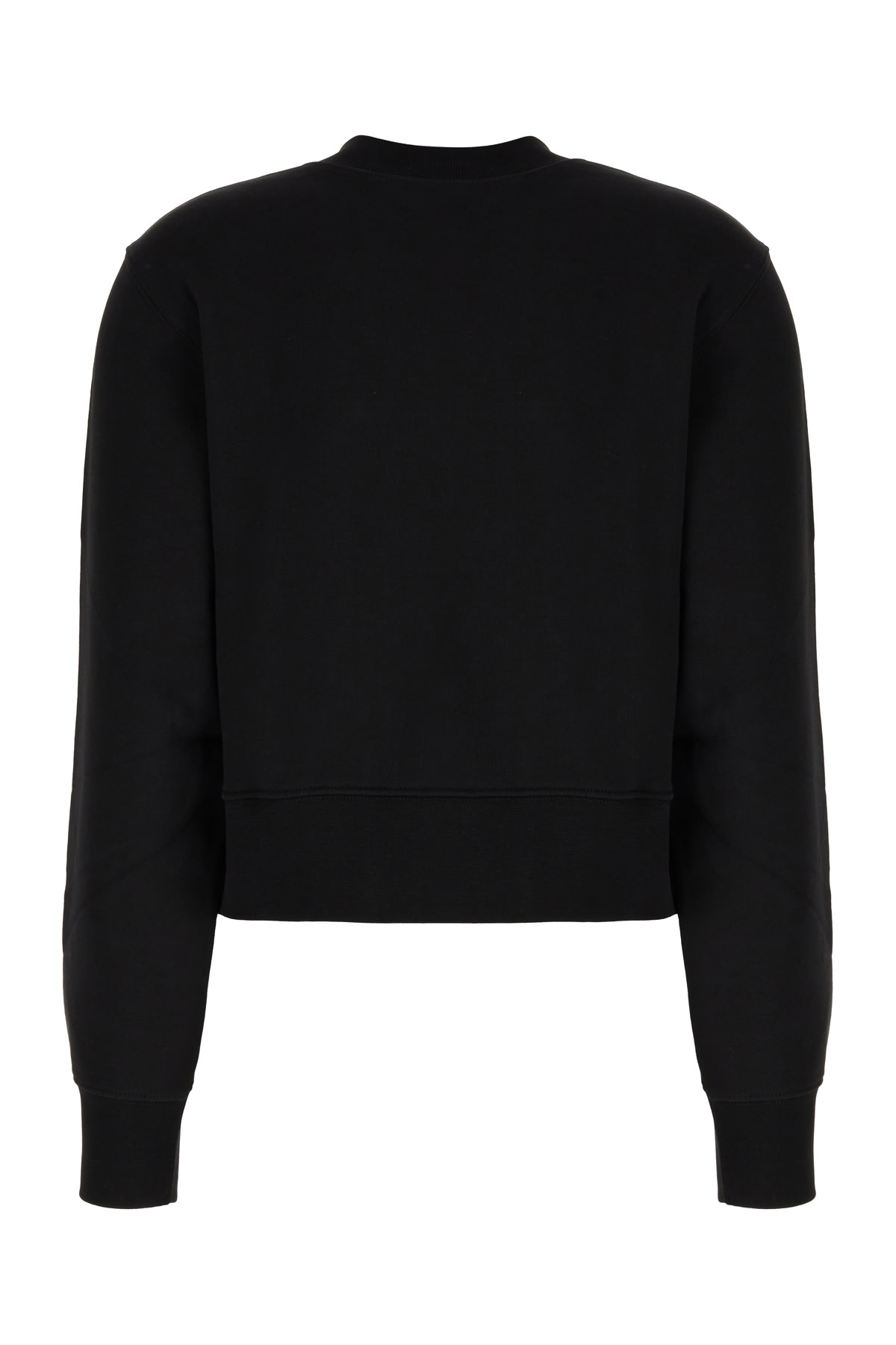 Shop Palm Angels Black Cotton Sweatshirt In Black Brown