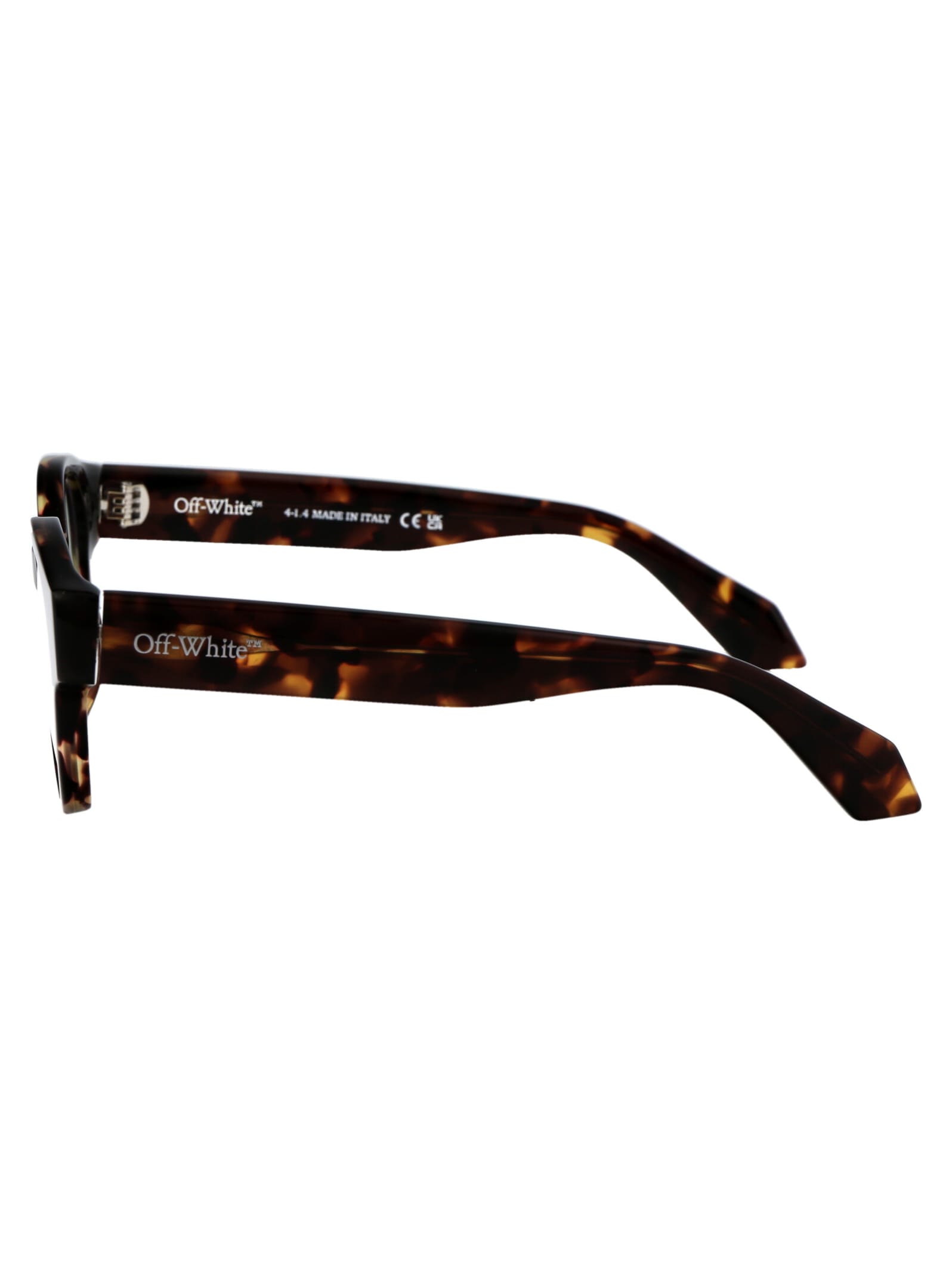 Shop Off-white Optical Style 55 Glasses In 6000 Havana