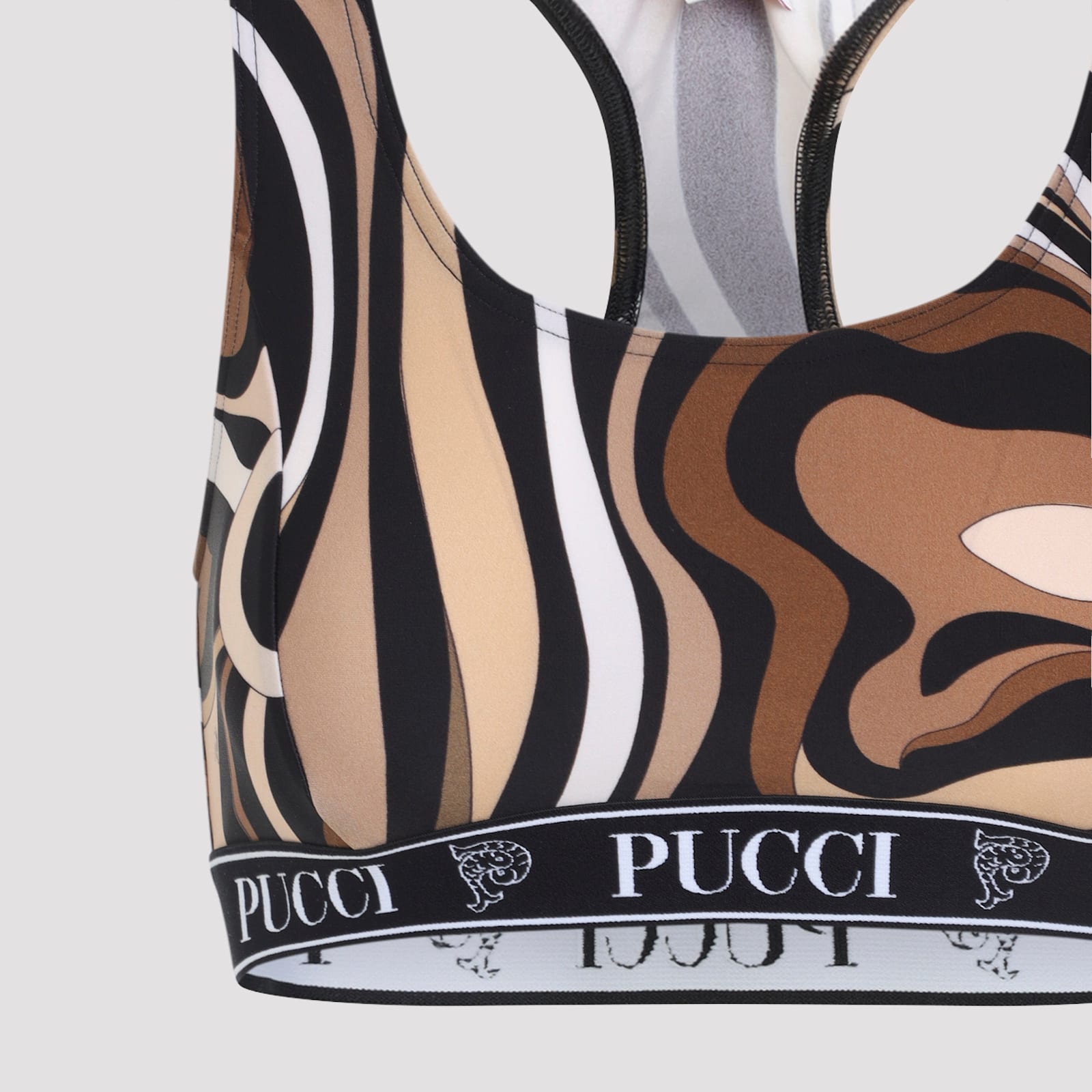 Pucci Racerback Style Comfortable Bra Top In Multi
