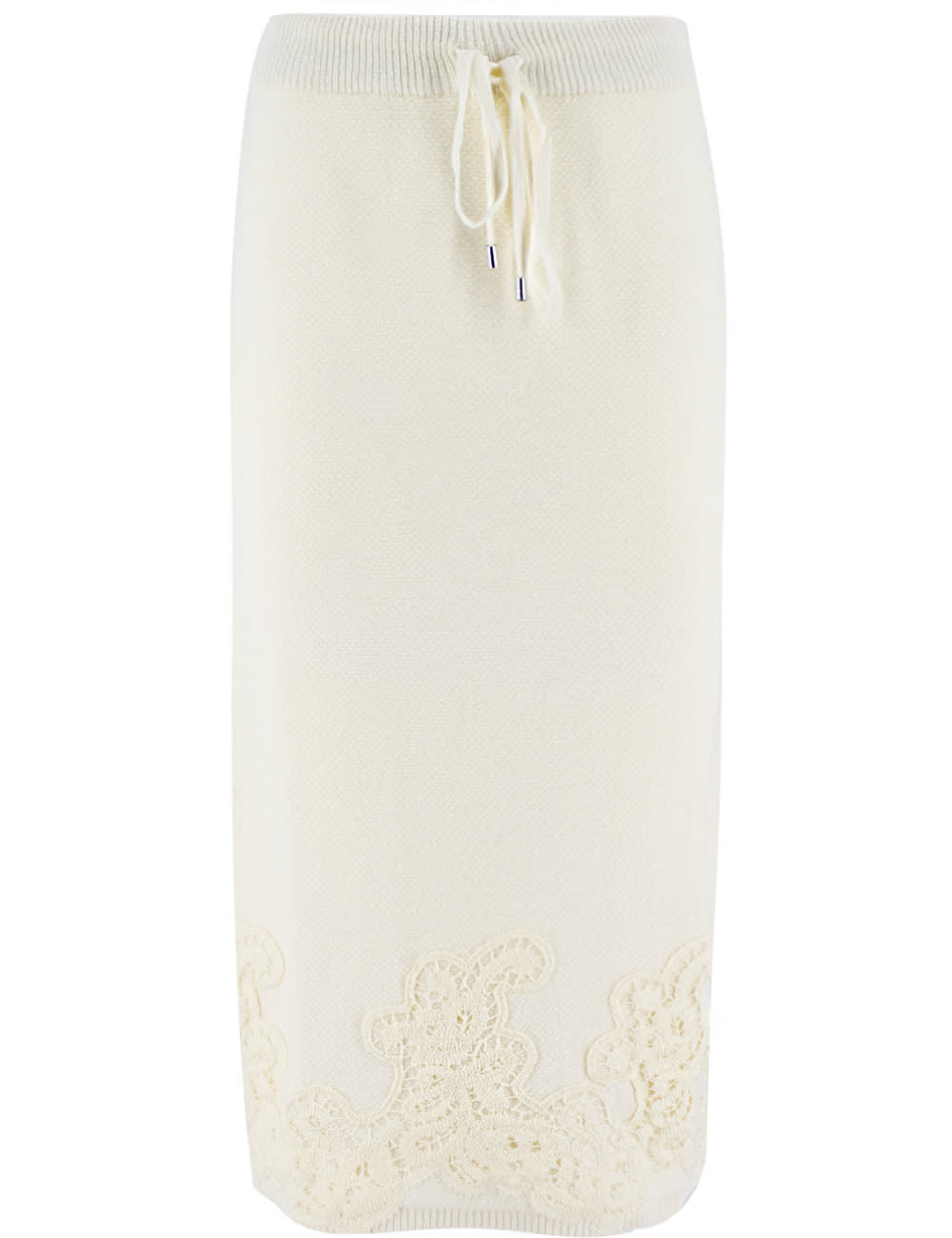 Shop Ermanno Firenze Skirt In Off White