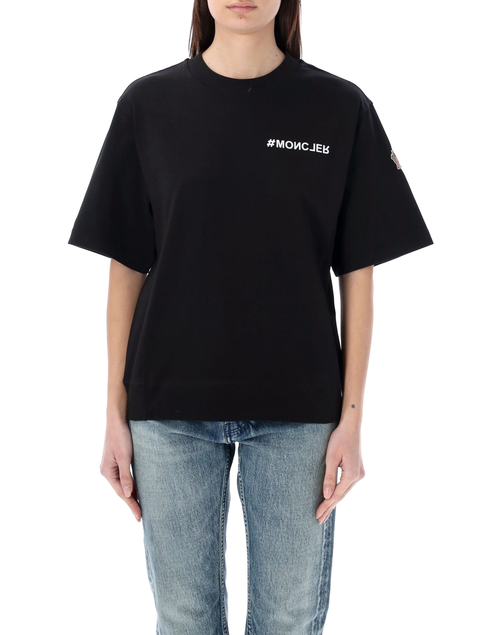 Moncler T-shirt Tmm In Black