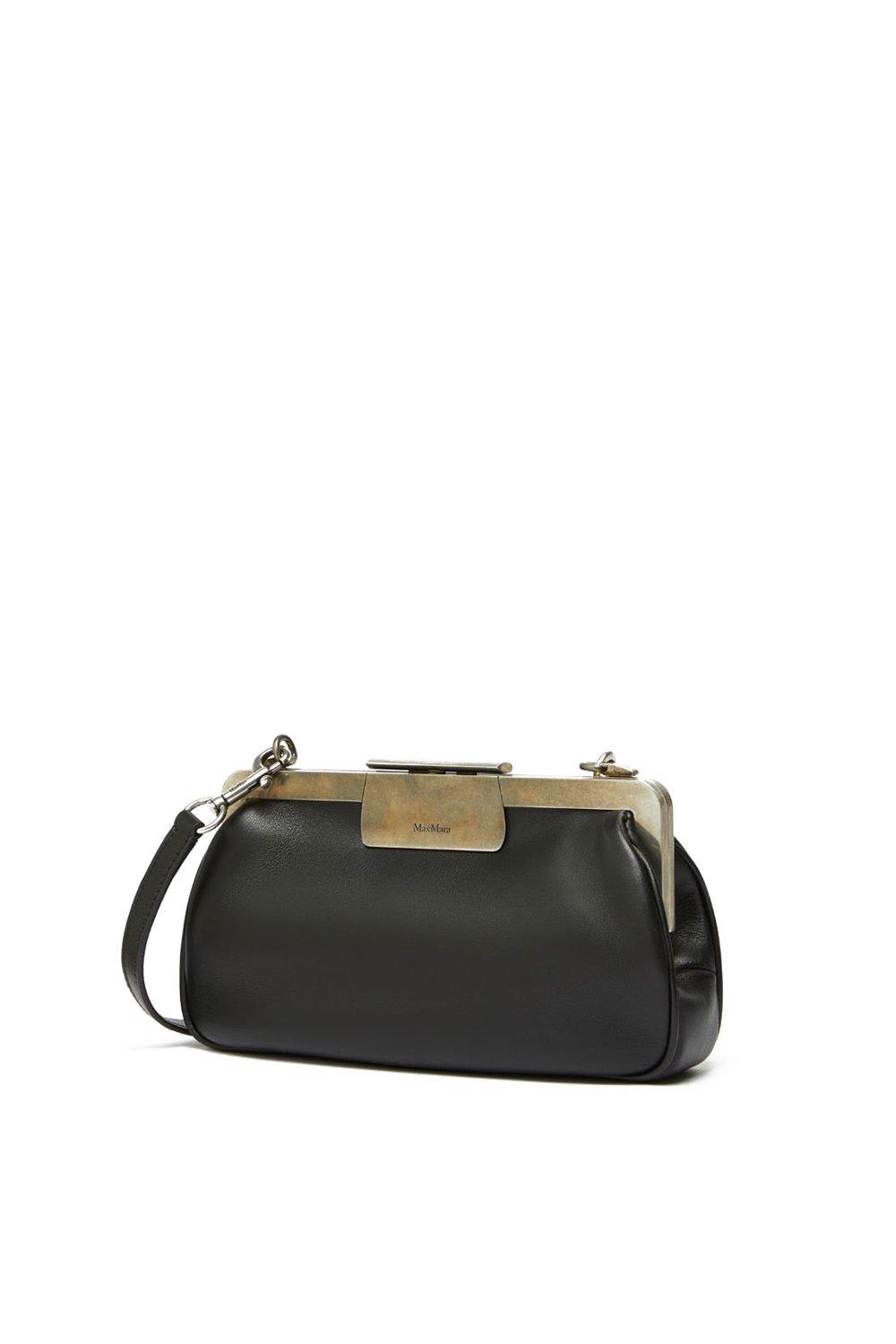 Max Mara Logo Detailed Shoulder Bag In Black