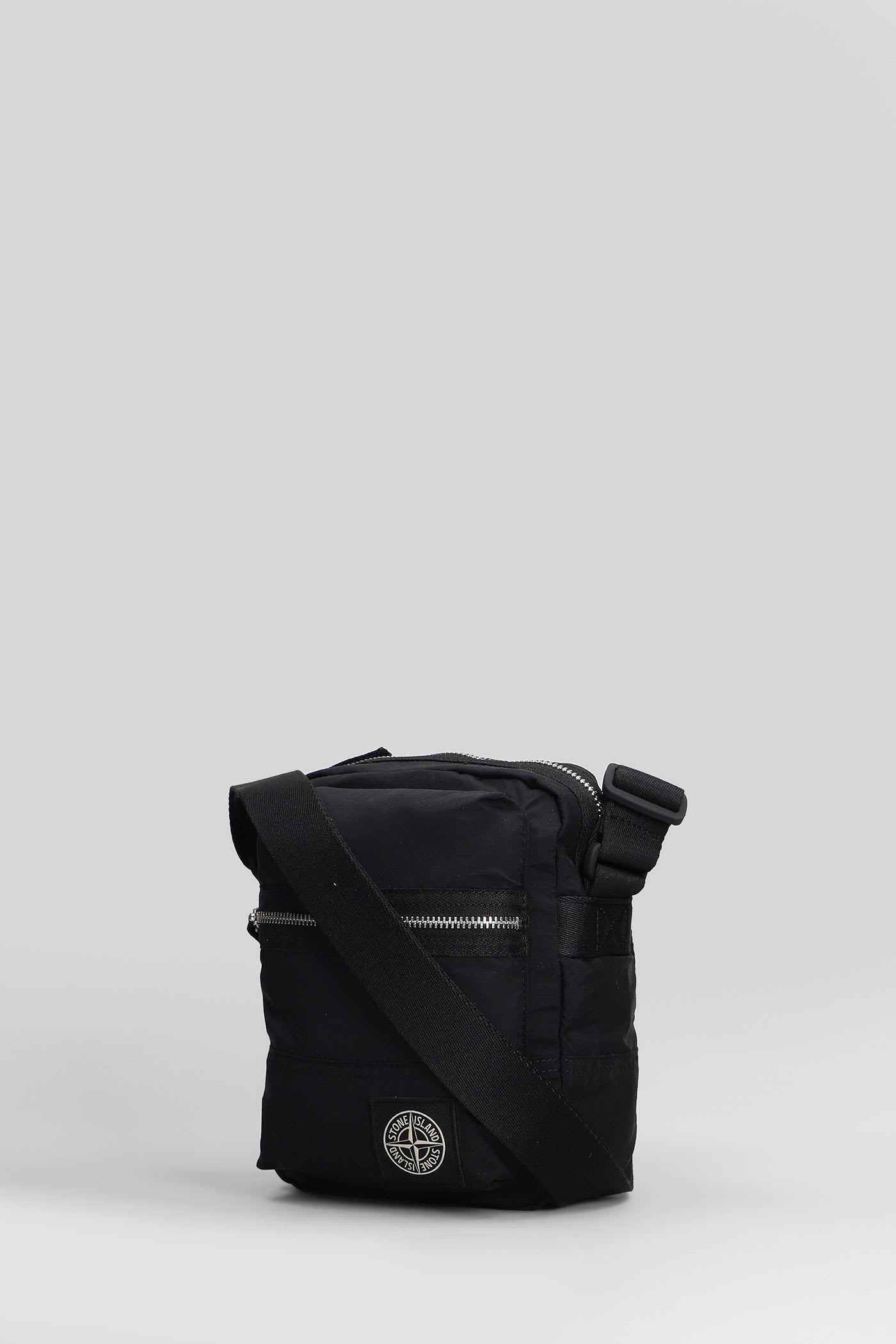 Stone Island Waist Bag In Black Polyamide In Black