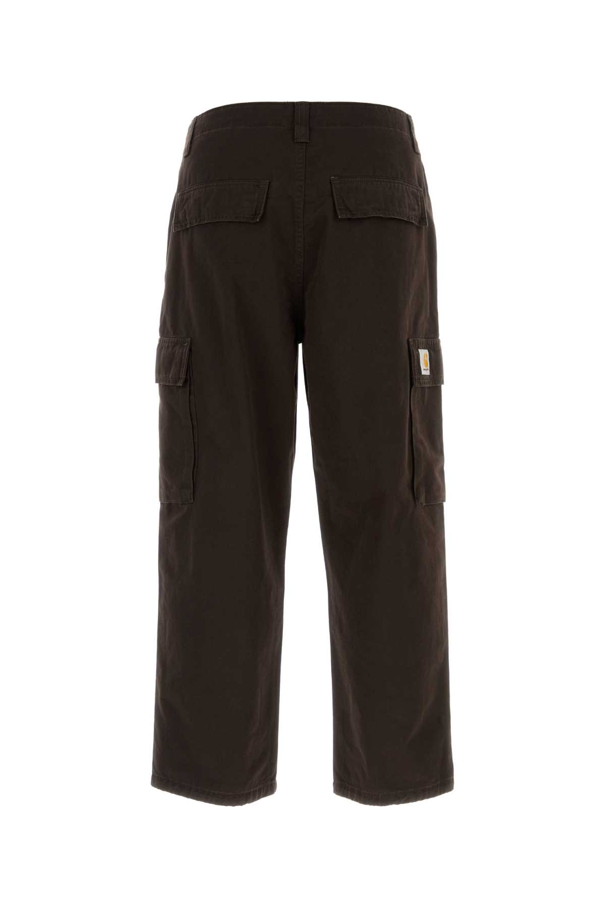 Carhartt Chocolate Canvas Kade Cargo Pant In Brown