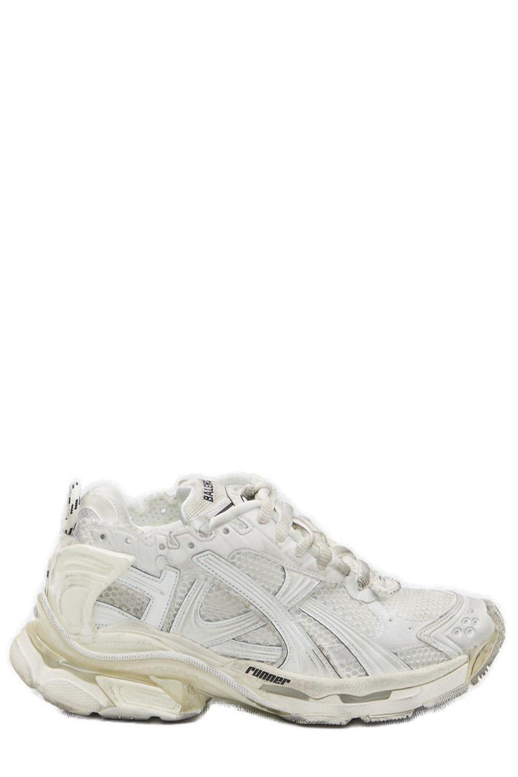 Balenciaga Runner Lace-up Sneakers In White