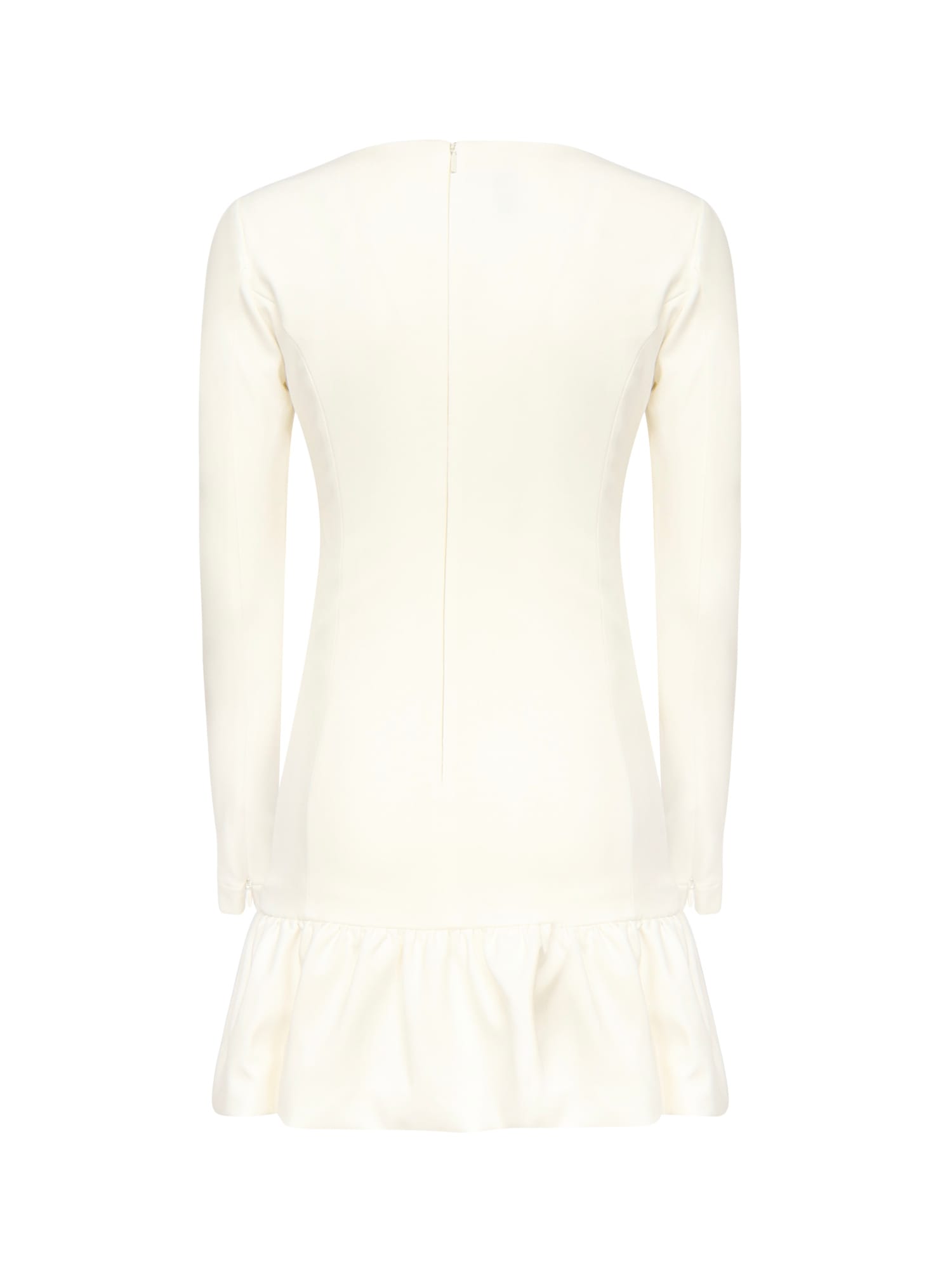 Pinko Mini Dress With Square Neckline In Neutral