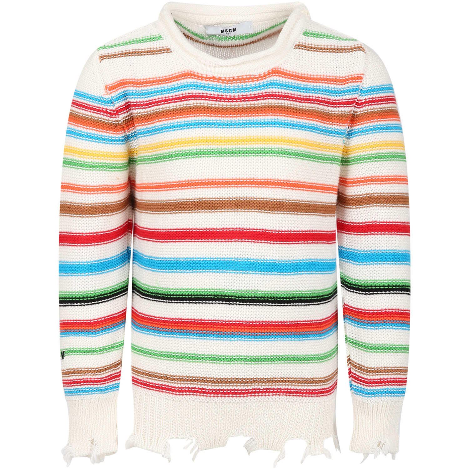 Msgm Kids' Multicolor Sweather For Boy