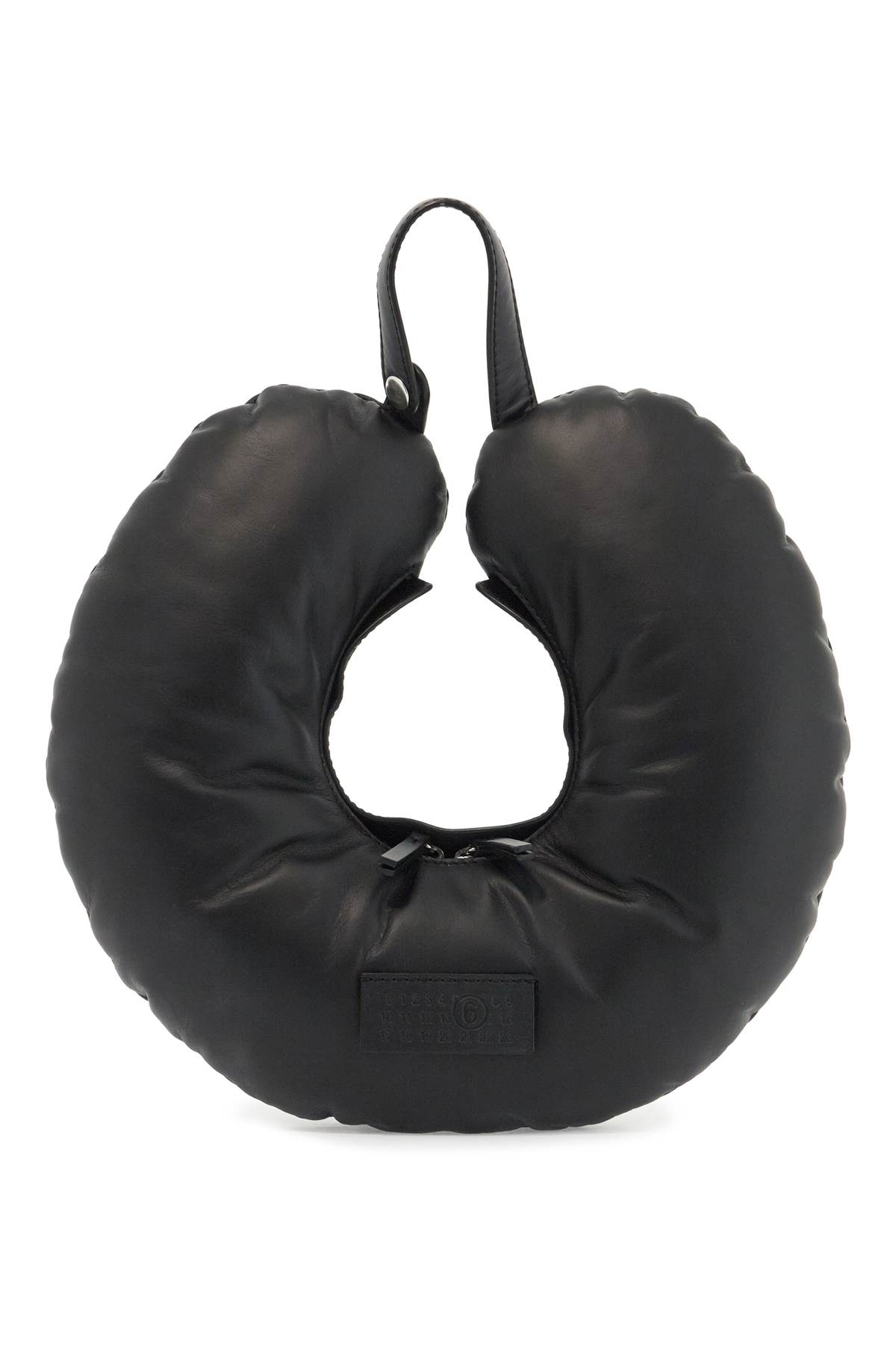 Mm6 Maison Margiela Travel Pillow Handbag In Black (black)