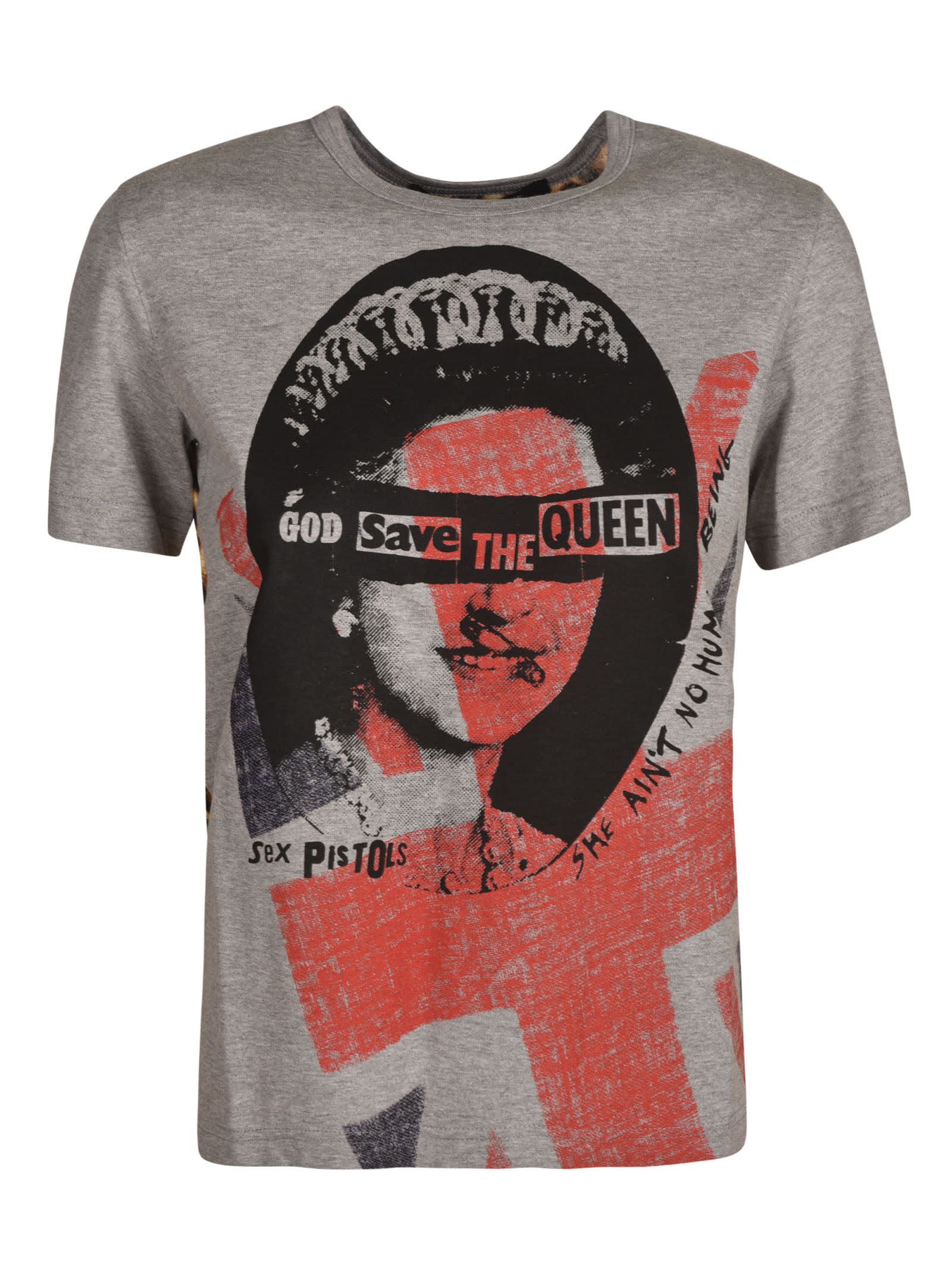 Click to view more detailed imagery on our partner's website Junya Watanabe God Save The Queen T-shirt In Multicolor