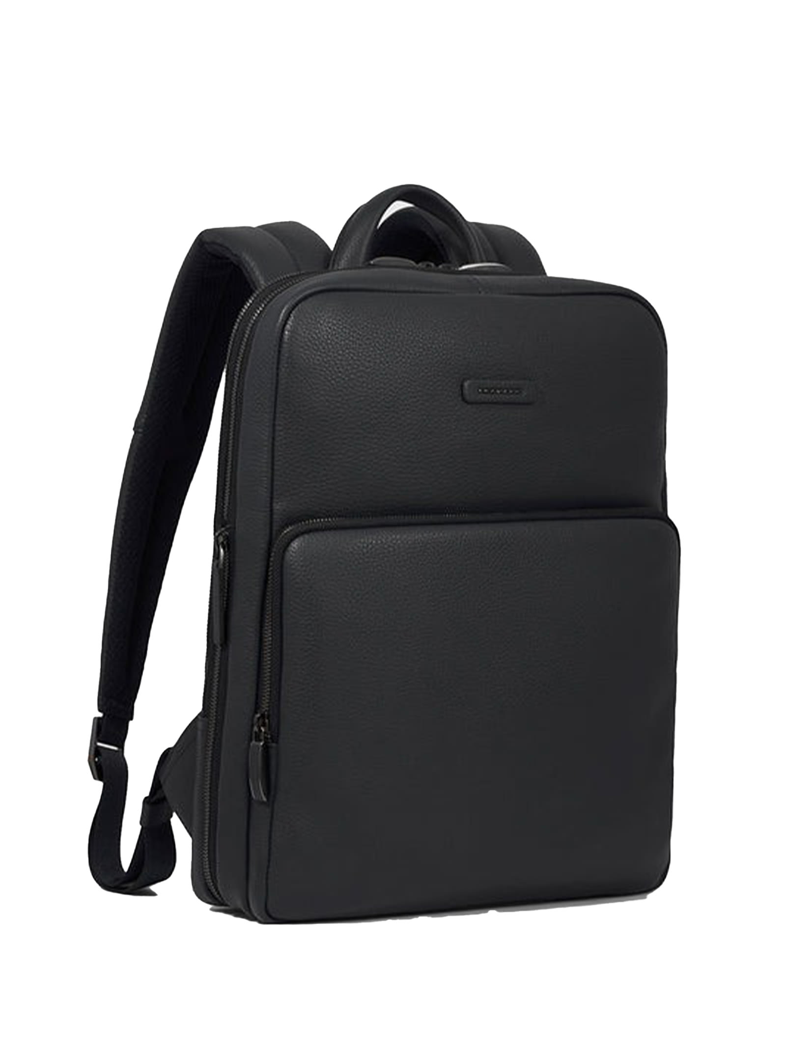 Shop Piquadro Slim 14 Laptop Backpack In Nero