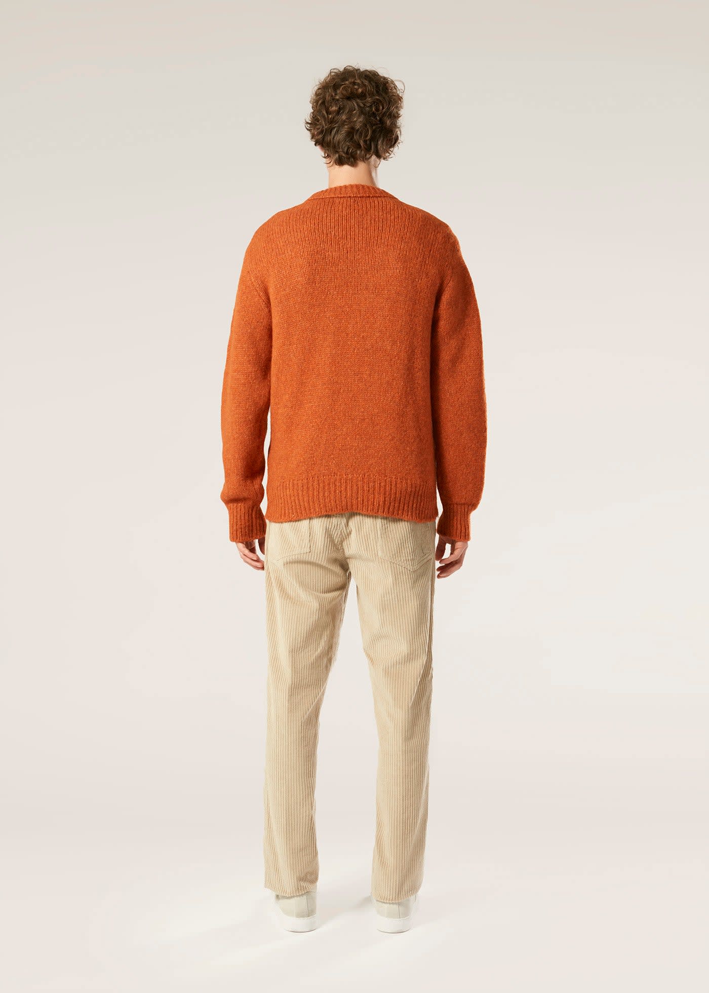 DOPPIAA AAPPIO ORANGE WOOL AND ALPACA SWEATER 