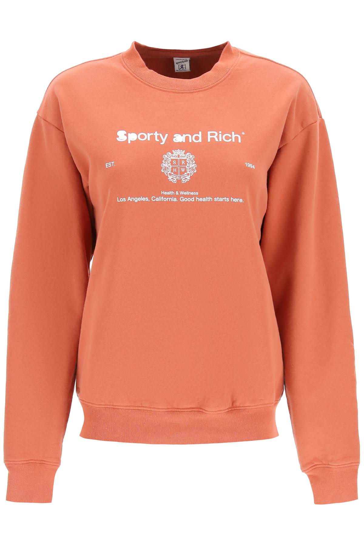 Sporty & Rich Crest Crew Neck Sweatshirt