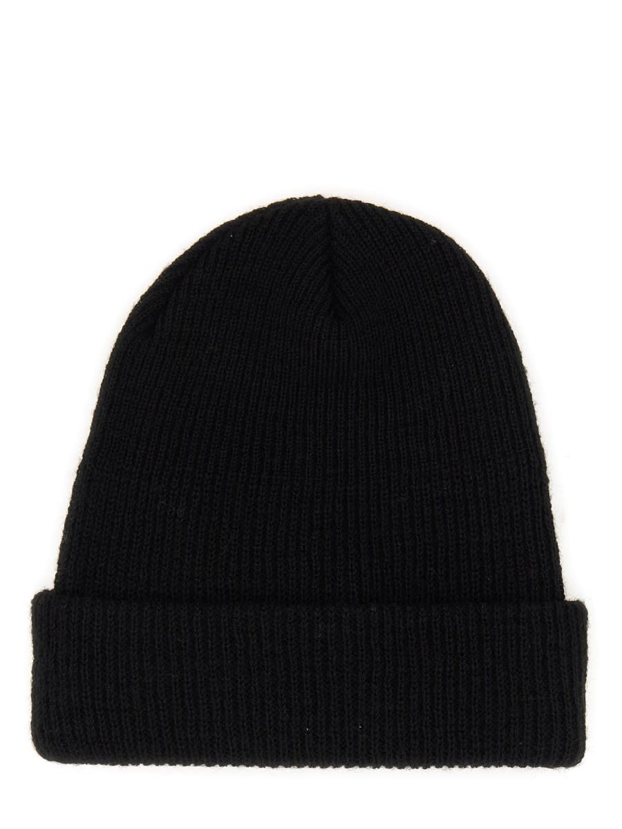 OFF-WHITE BEANIE HAT WITH LOGO 