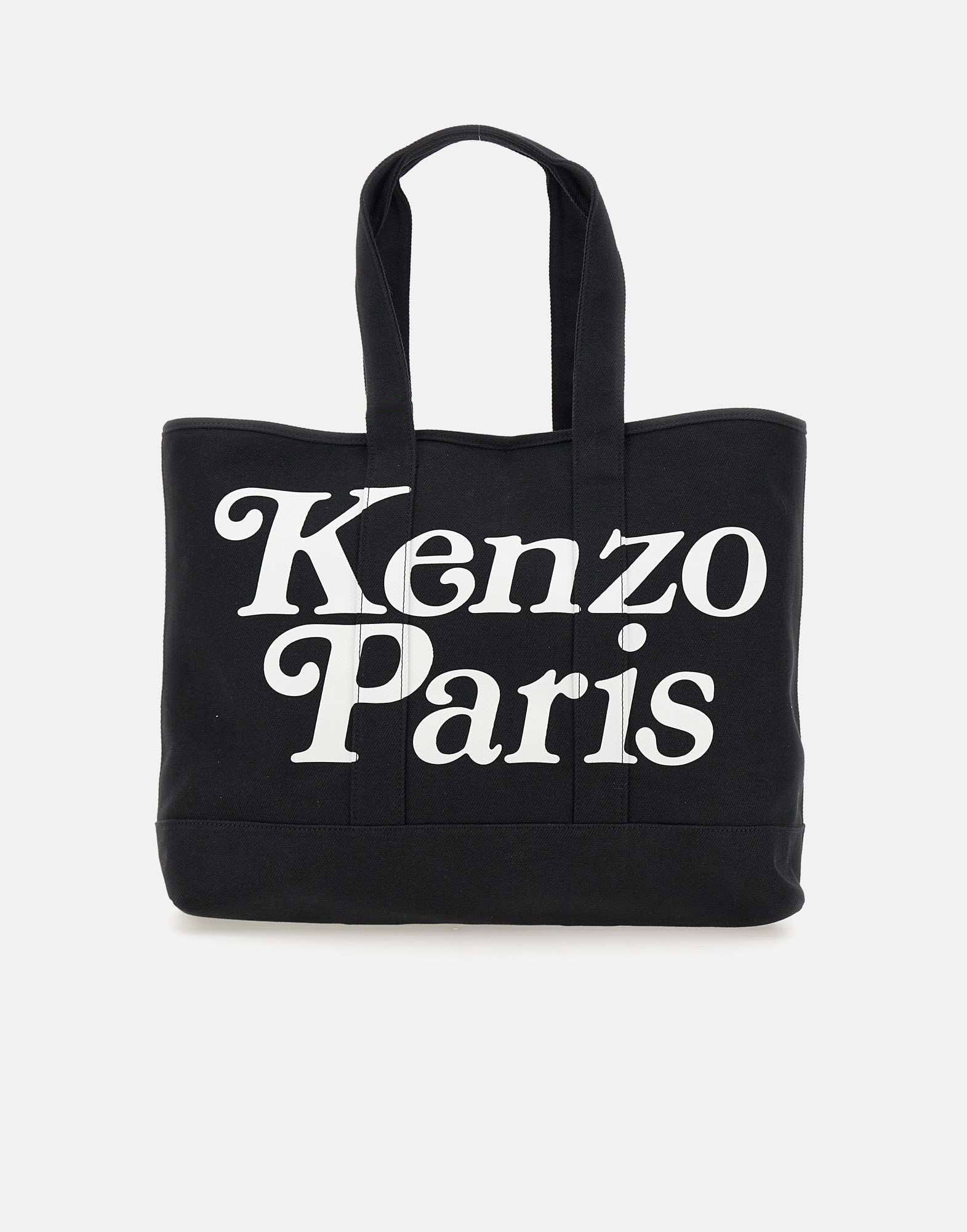 Kenzo Utility Cotton Canvas Bag In Black