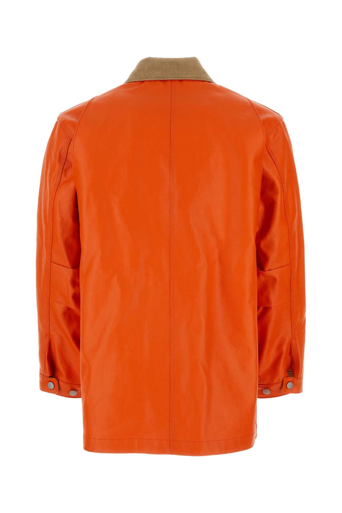 Shop Junya Watanabe Orange Cotton  X Carhartt Jacket In Na