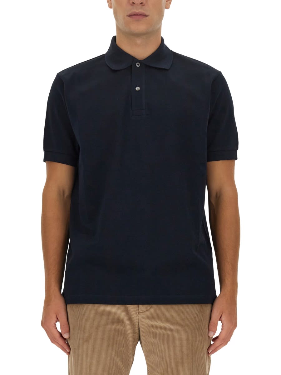 Shop Paul Smith Regular Fit Polo Shirt In Blue
