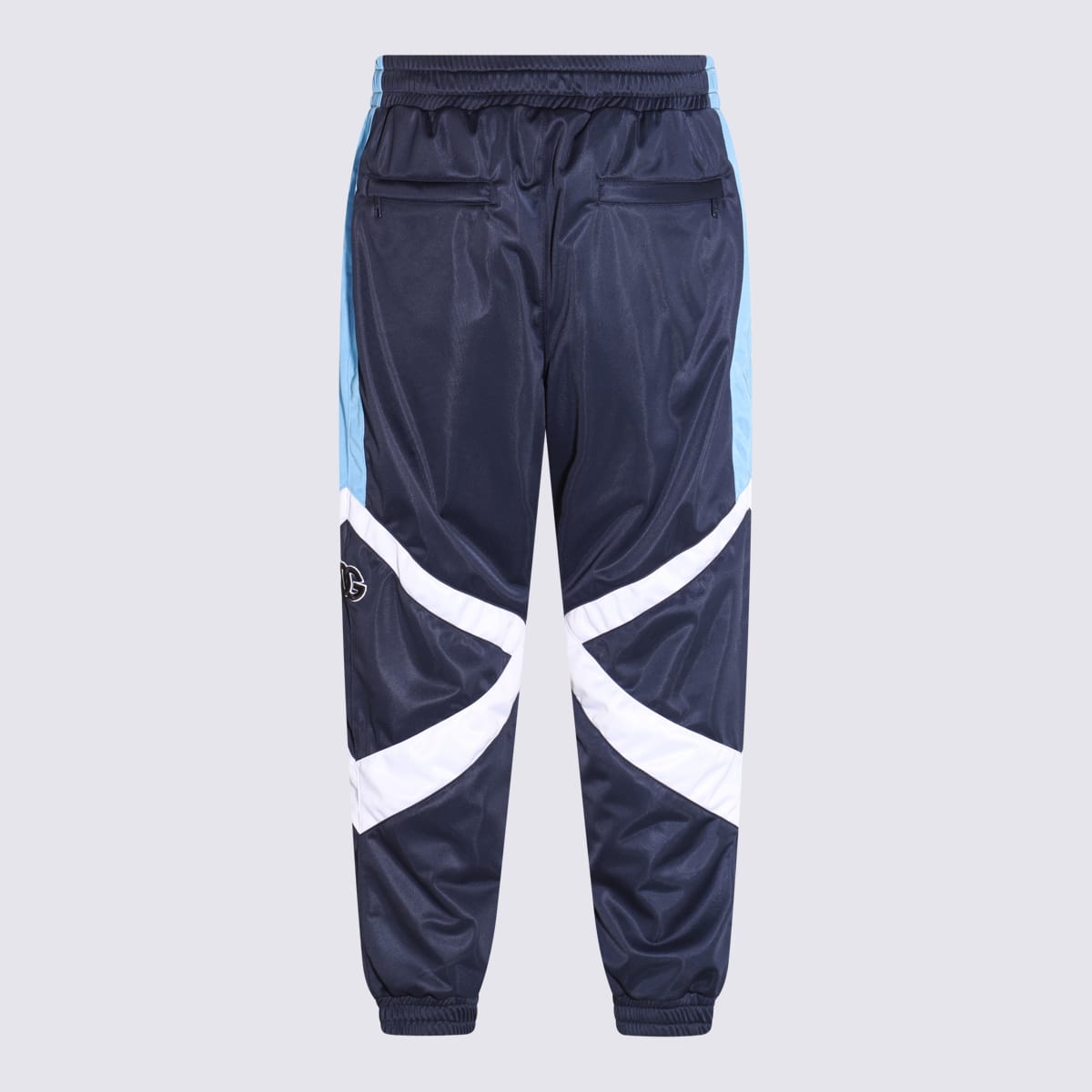 DOLCE & GABBANA BLUE AND WHITE TRACK PANTS