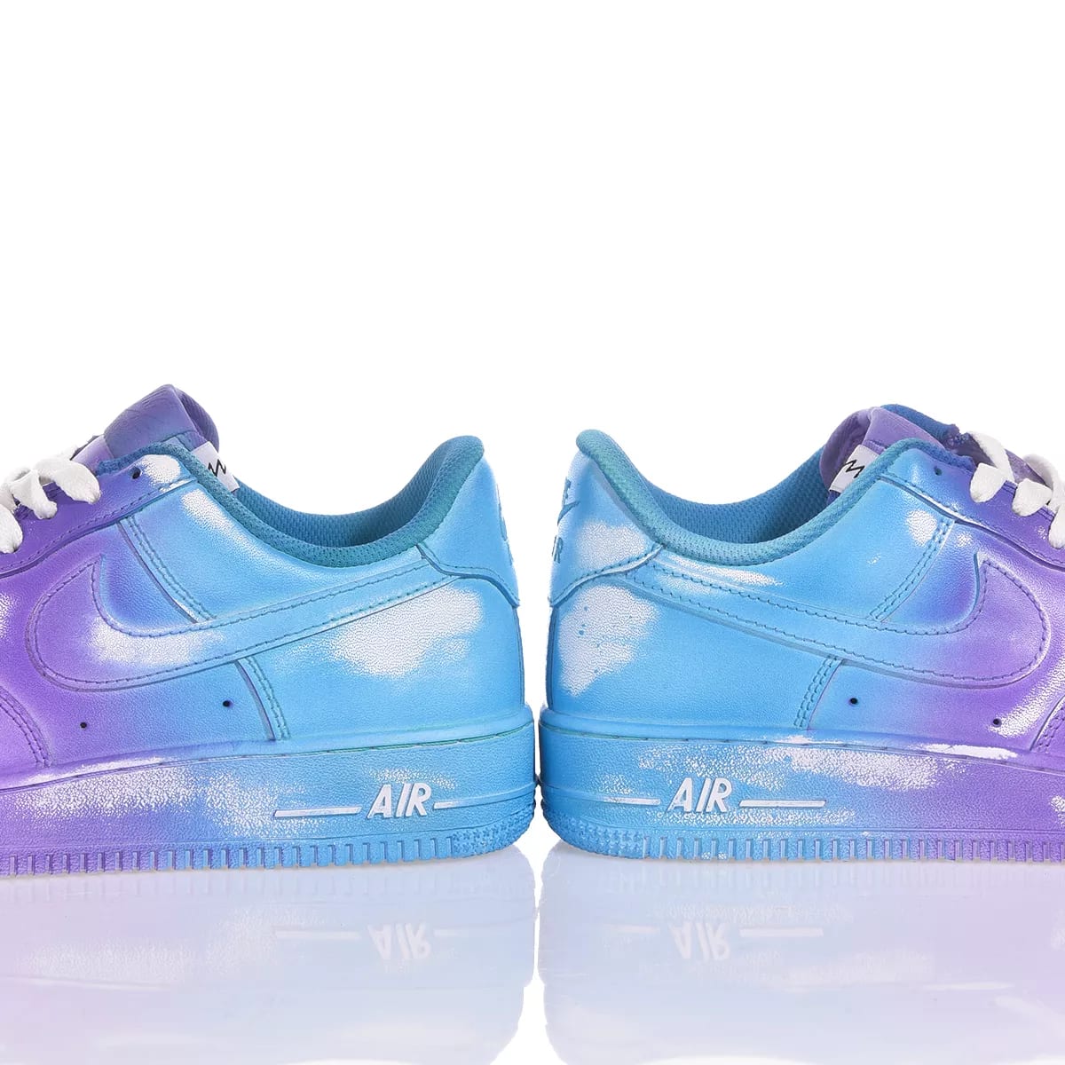 Shop Mimanera Nike Air Force 1 Purple Blue