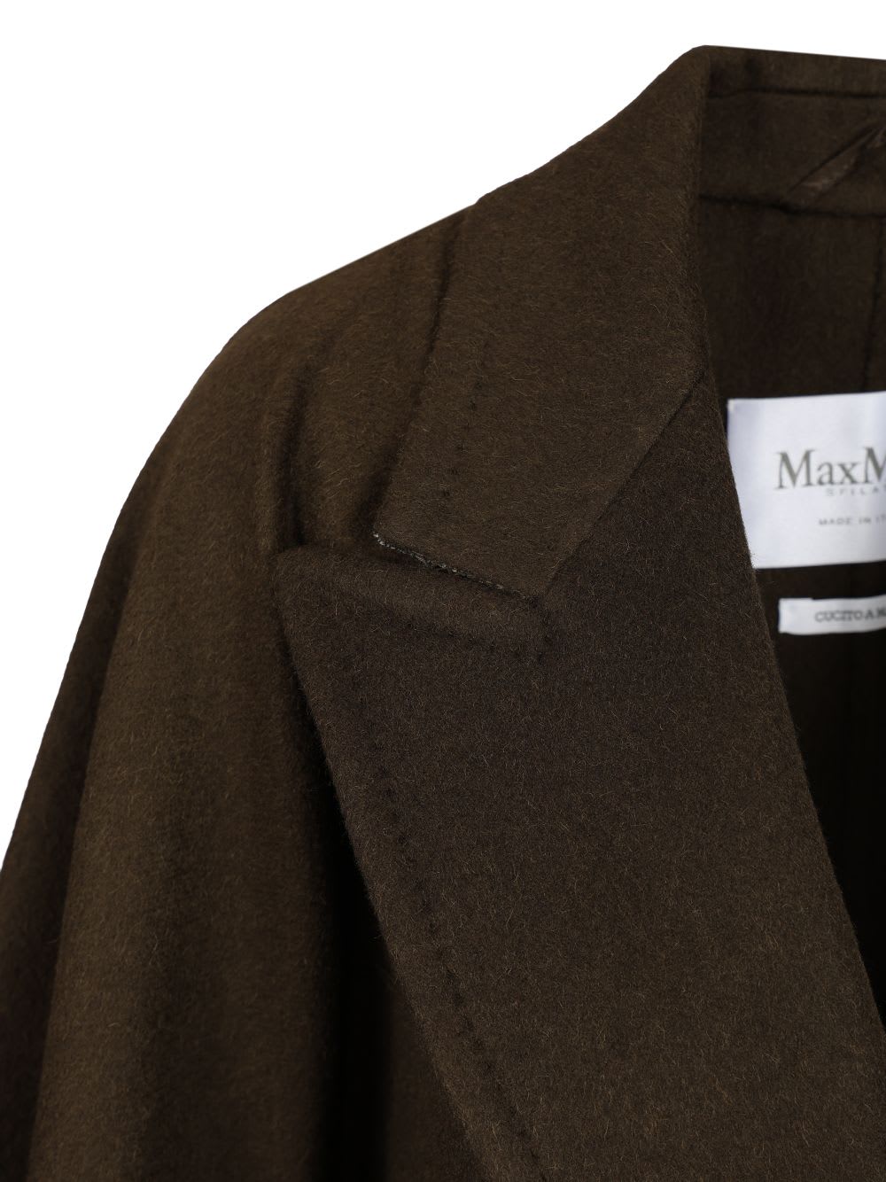 Max Mara Short Robe Coat In Brown
