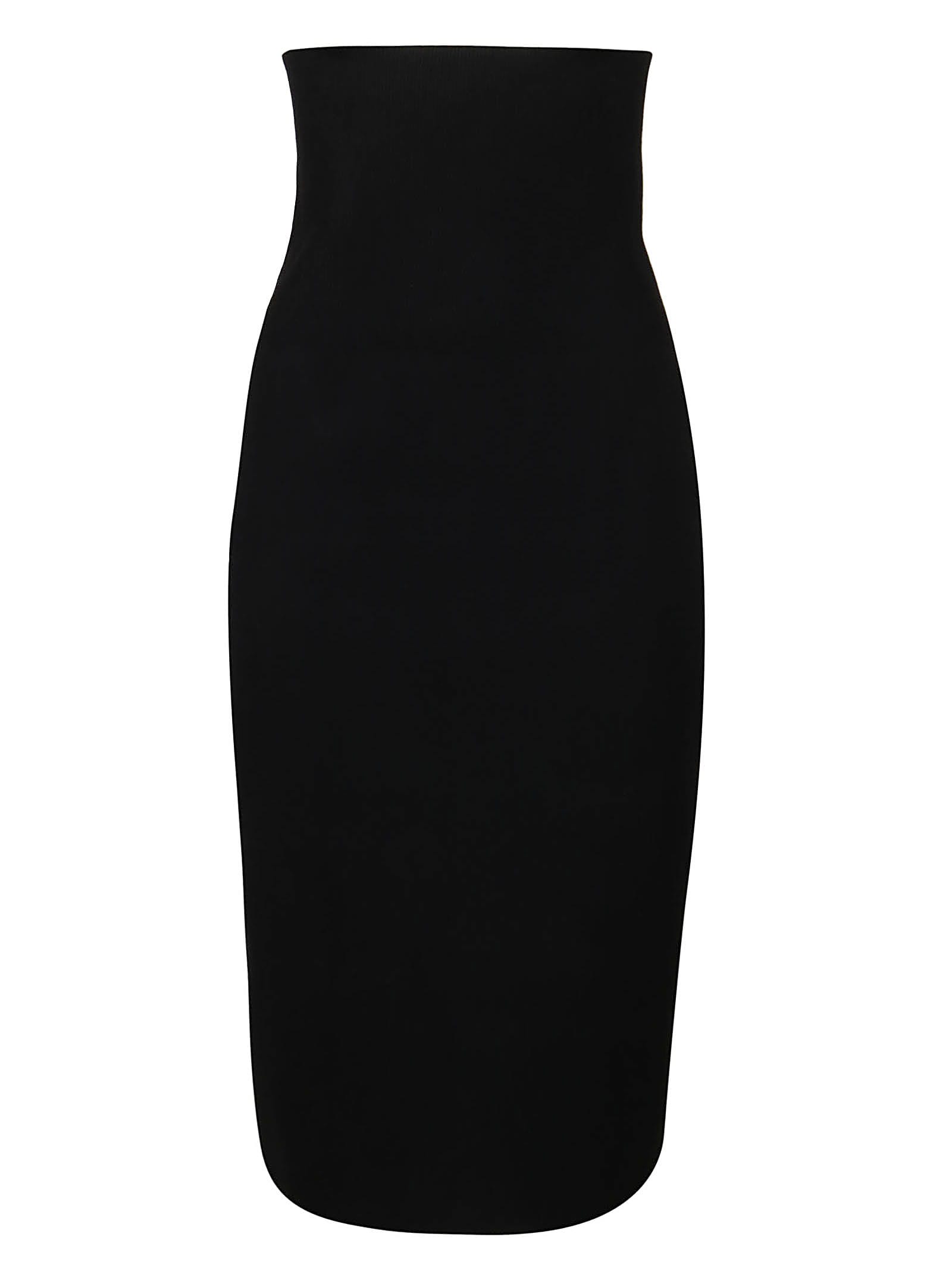 Shop Victoria Beckham Fitted Skirt In Black