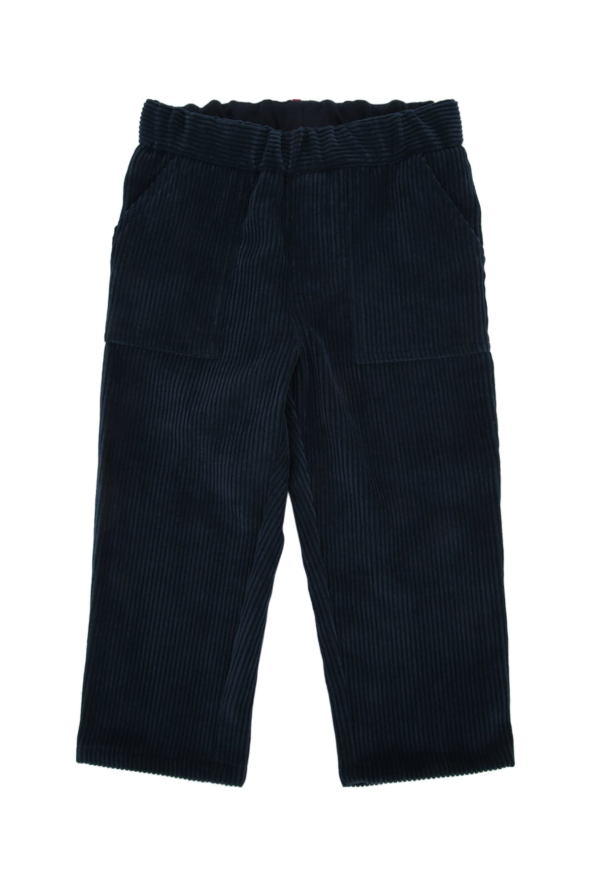 Moncler Kids' Stretch Corduroy Pants In Blue
