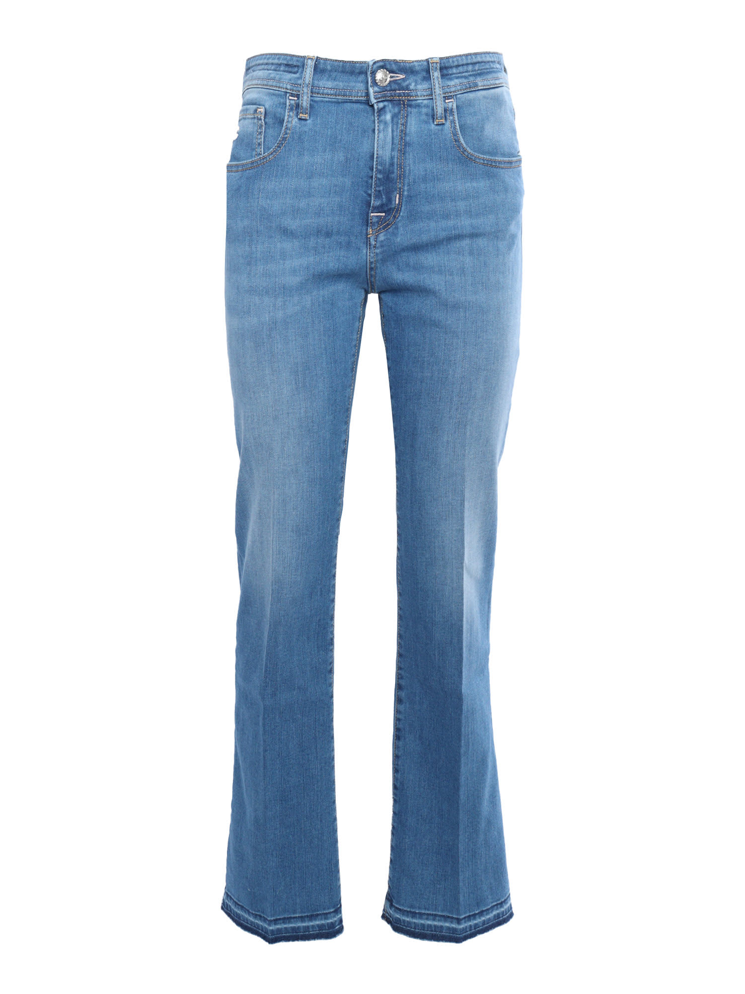 Shop Jacob Cohen Blue 5 Pocket Jeans In Multicolor