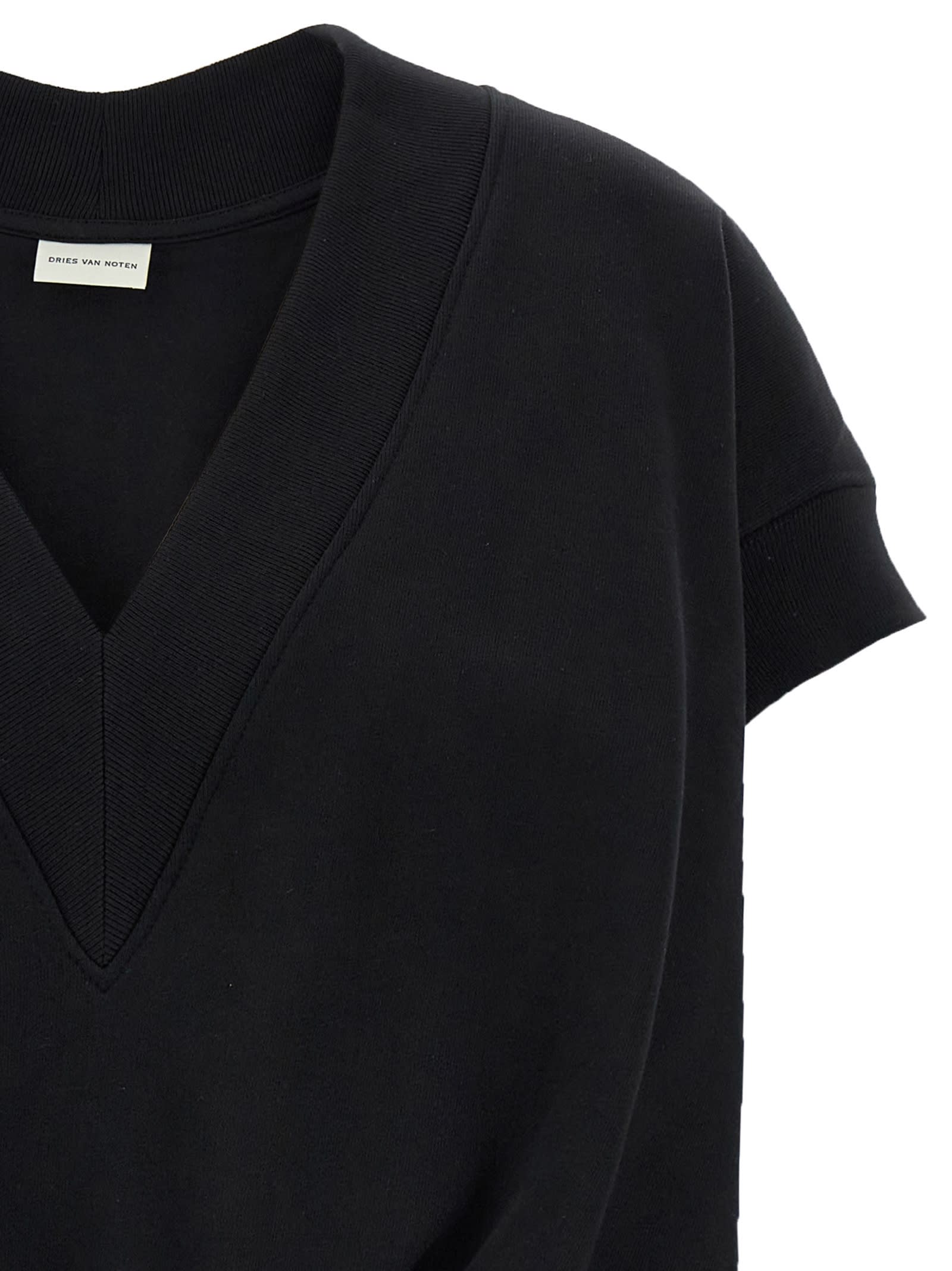 Dries Van Noten Black Hann Sweatshirt In Black