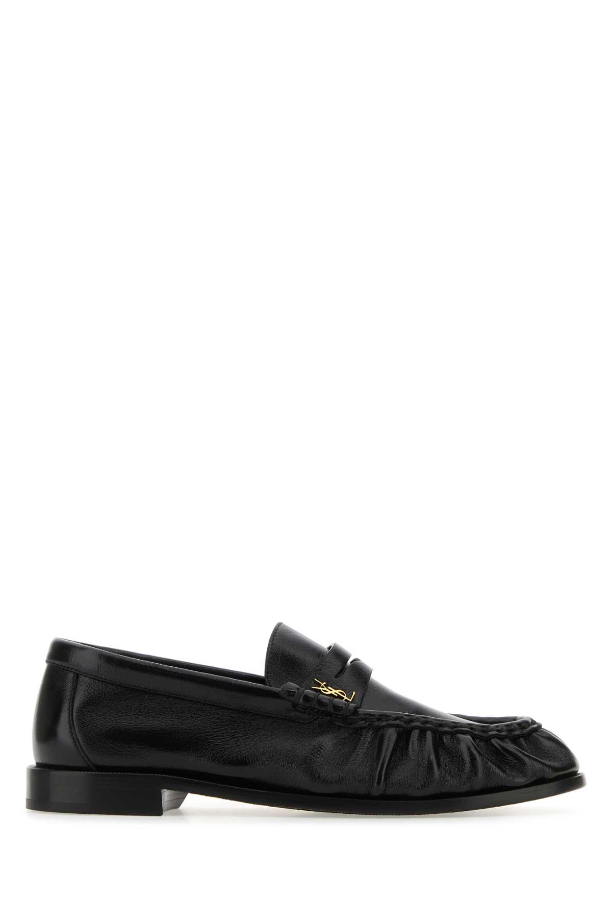 Saint Laurent Black Leather Le Loafer Loafers