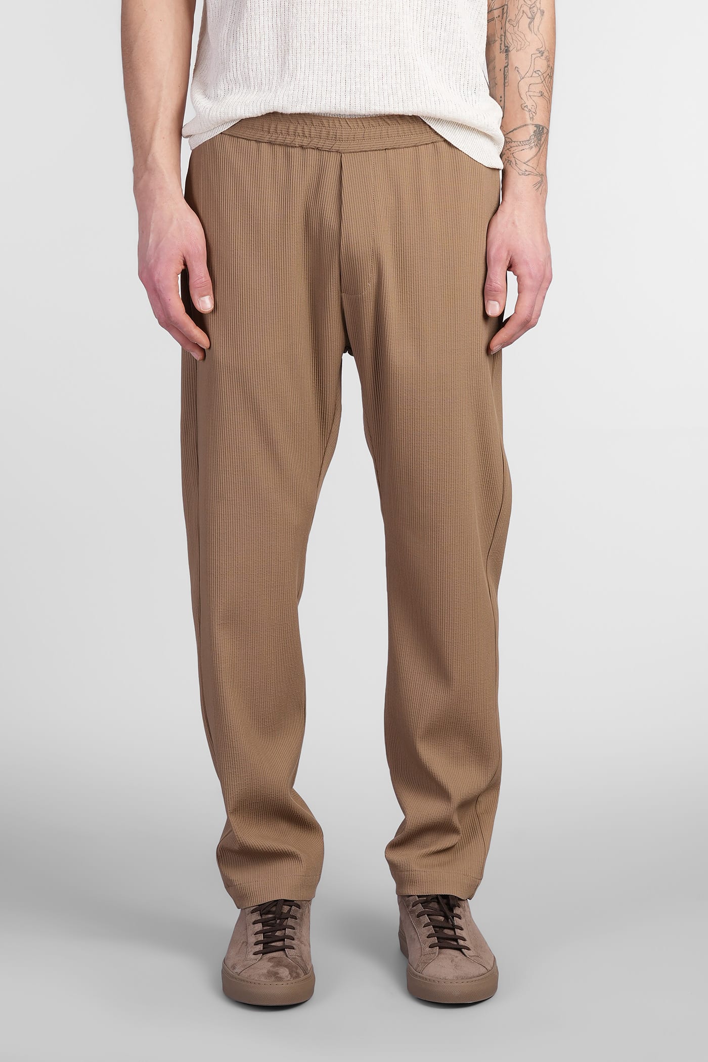 BARENA VENEZIA RIOBARBO PANTS IN CAMEL WOOL