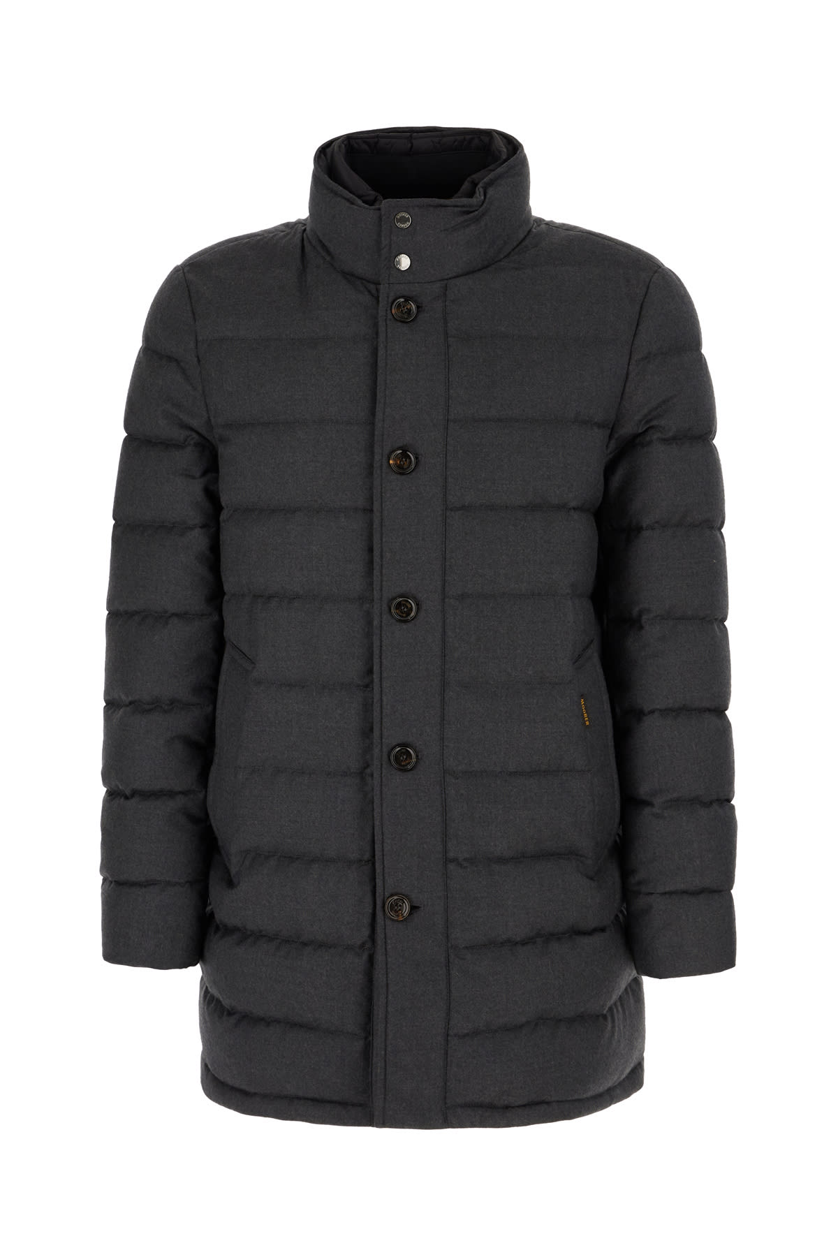 Dark Grey Wool Blend Calegari Down Jacket