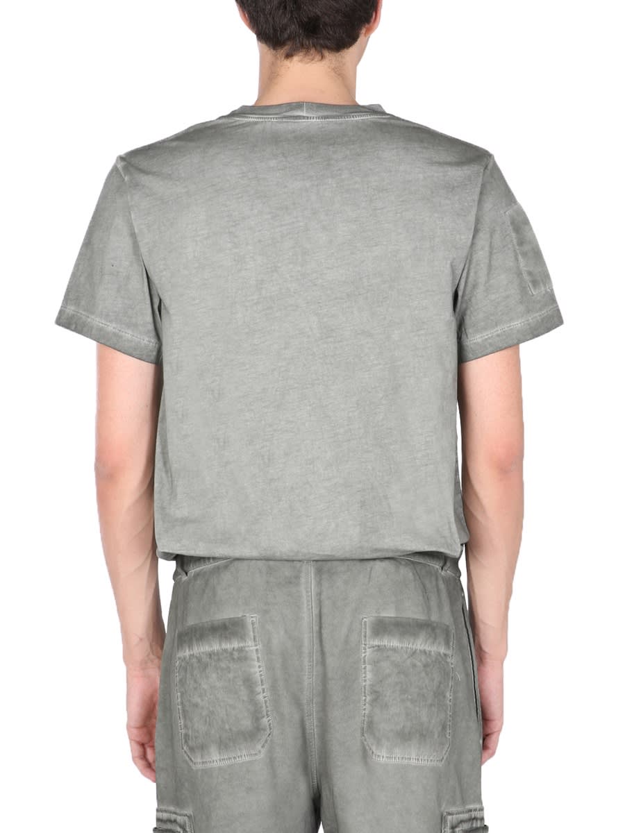 Shop Helmut Lang Military Delave Effect T-shirt In Military Green