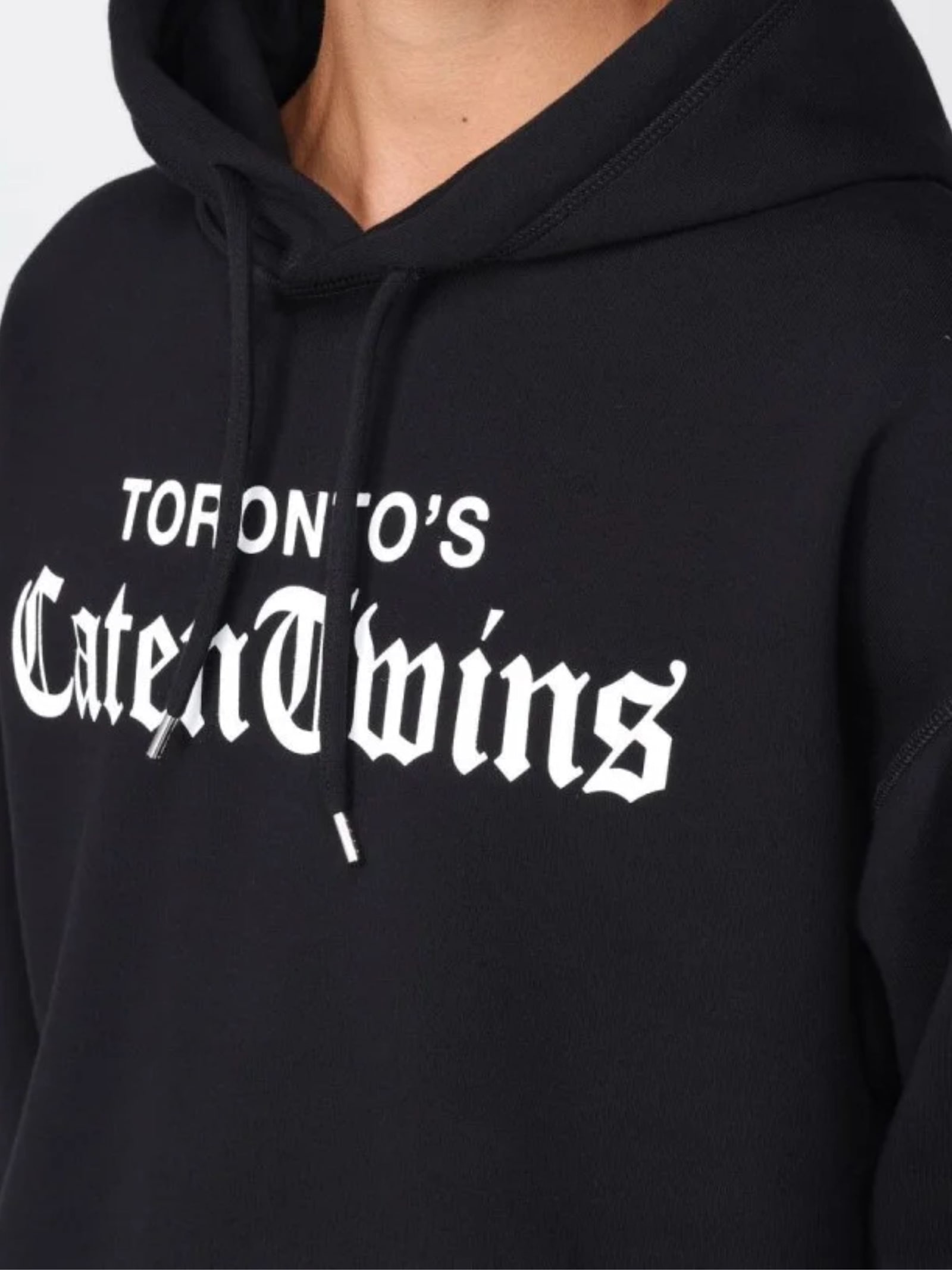 Dsquared2 Casual Hoodie Featuring Drawstring Detail In Black