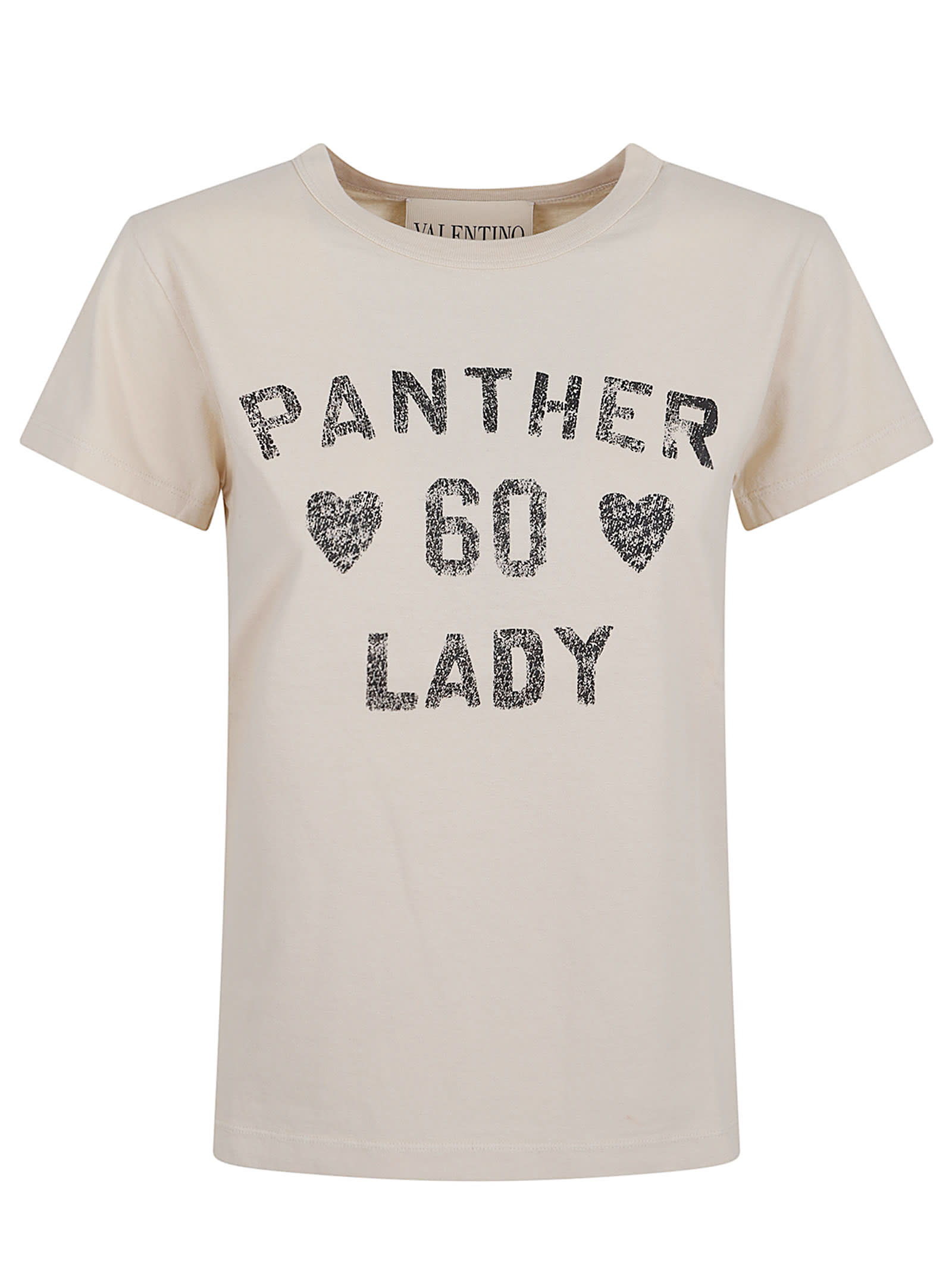 Valentino T-shirt Pattern Cotton Jersey In Neutral
