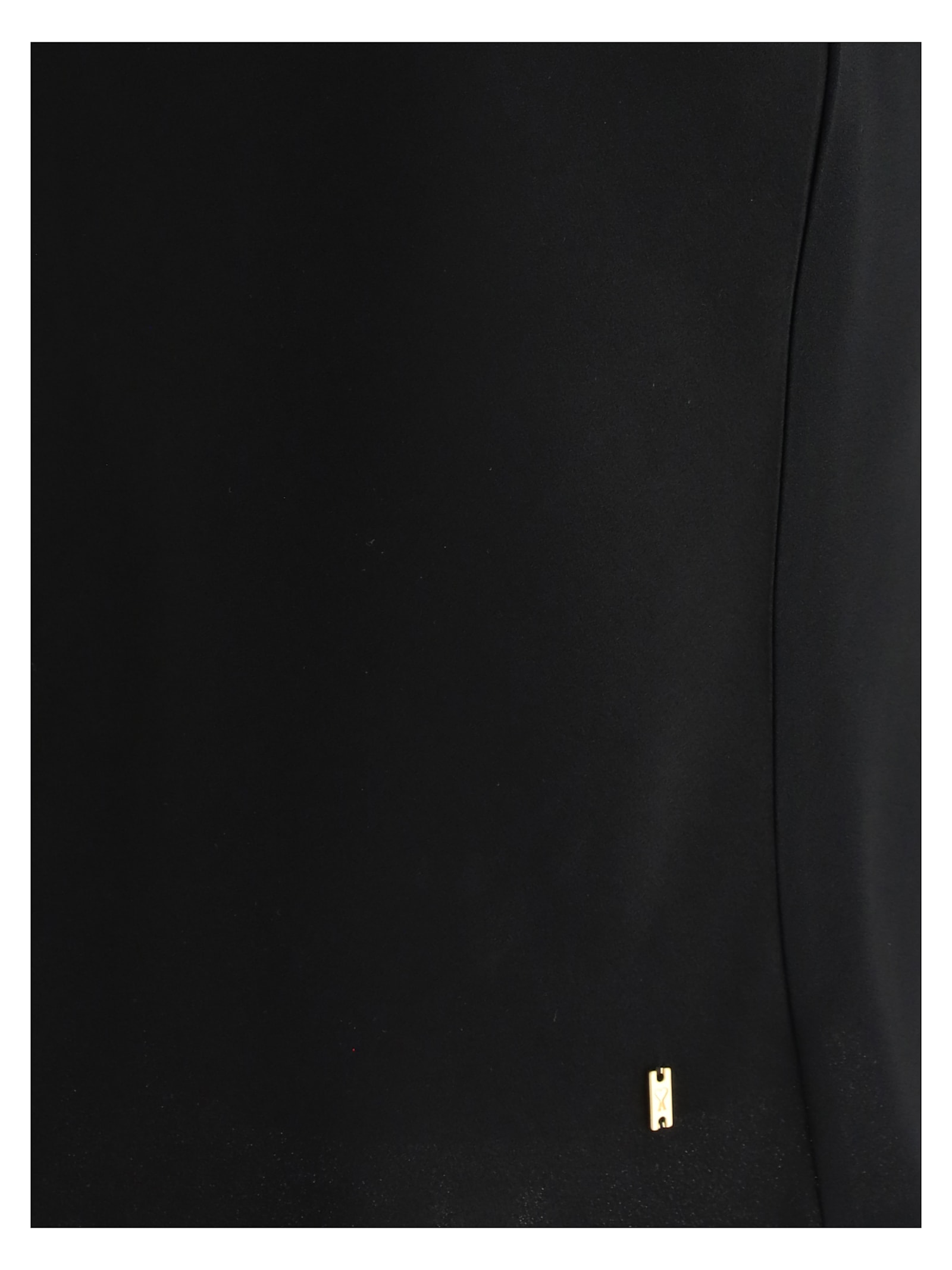 Ami Alexandre Mattiussi Minimal Short Dress In Wool Gabardine Black
