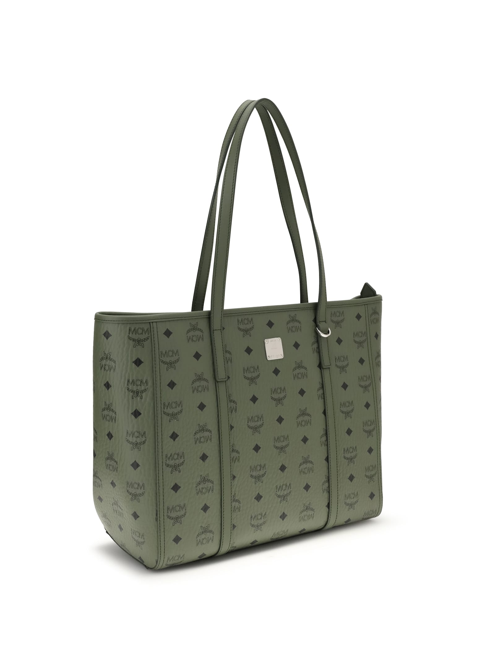 Mcm Medium Toni Tote Bag With Double Handles In Green