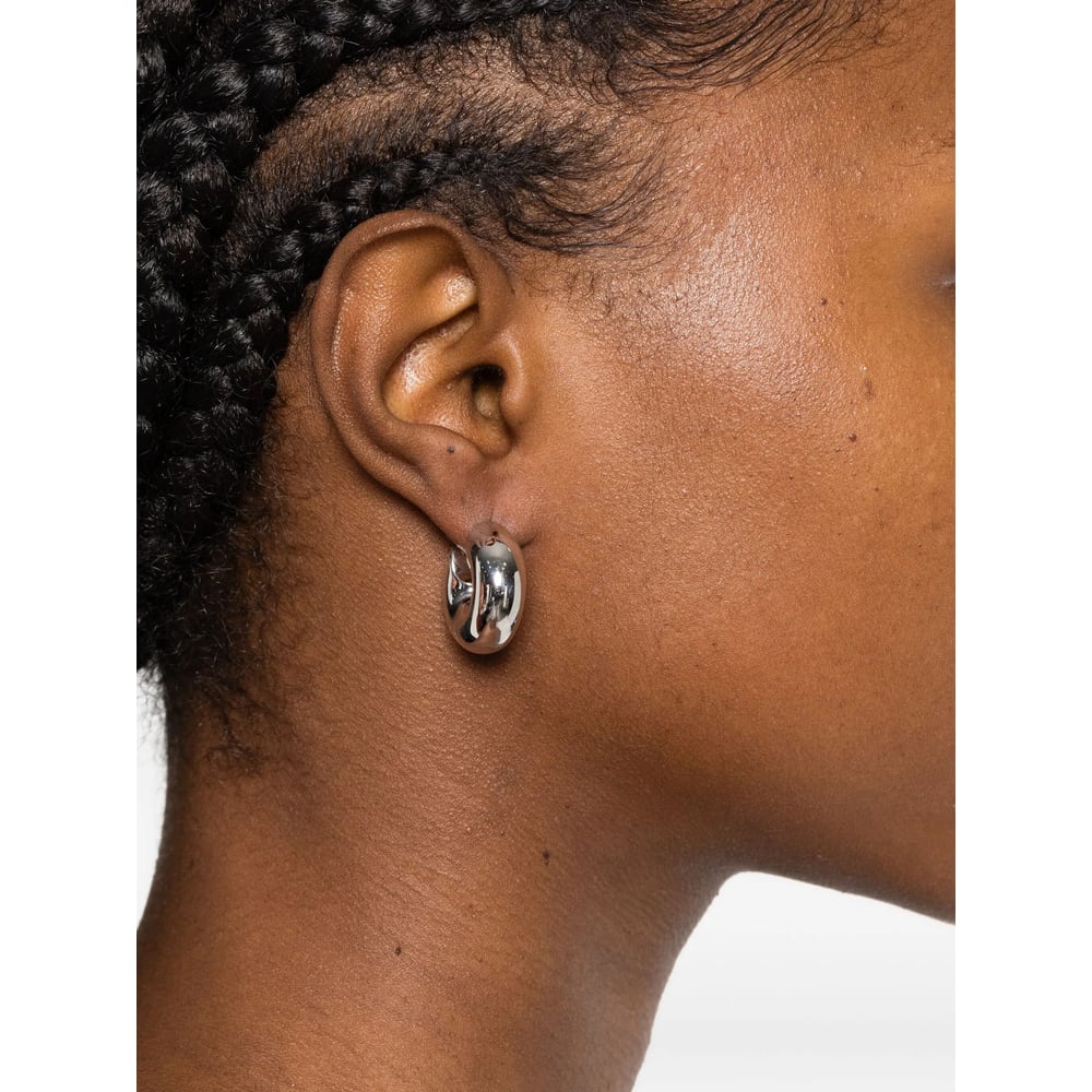 Tom Wood Ball Earrings In Silver