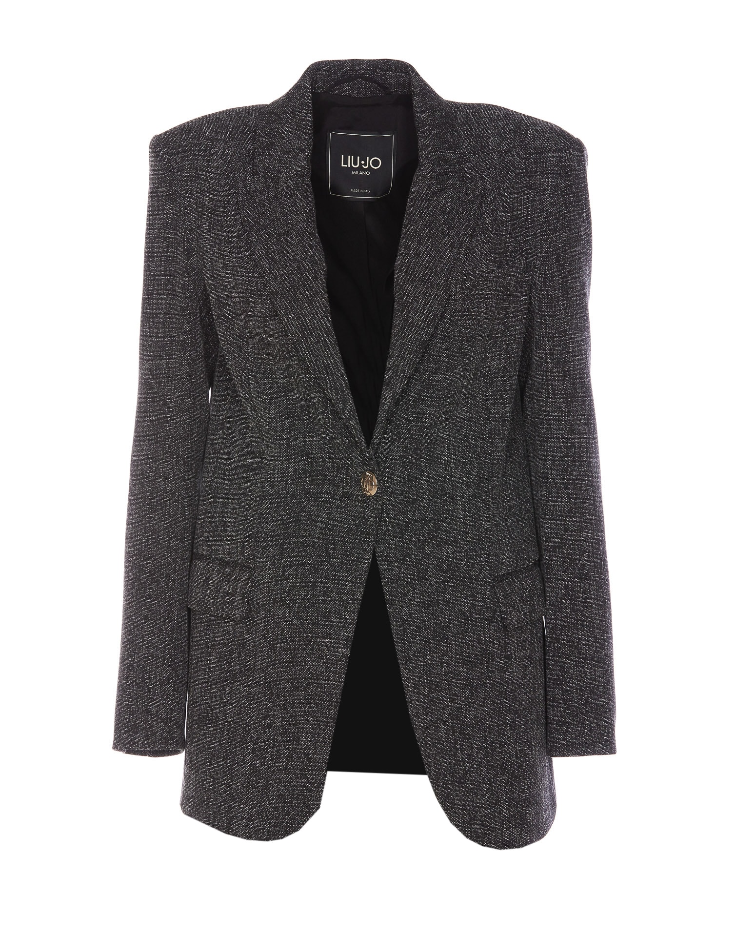 Shop Liu •jo Blazer In Grey