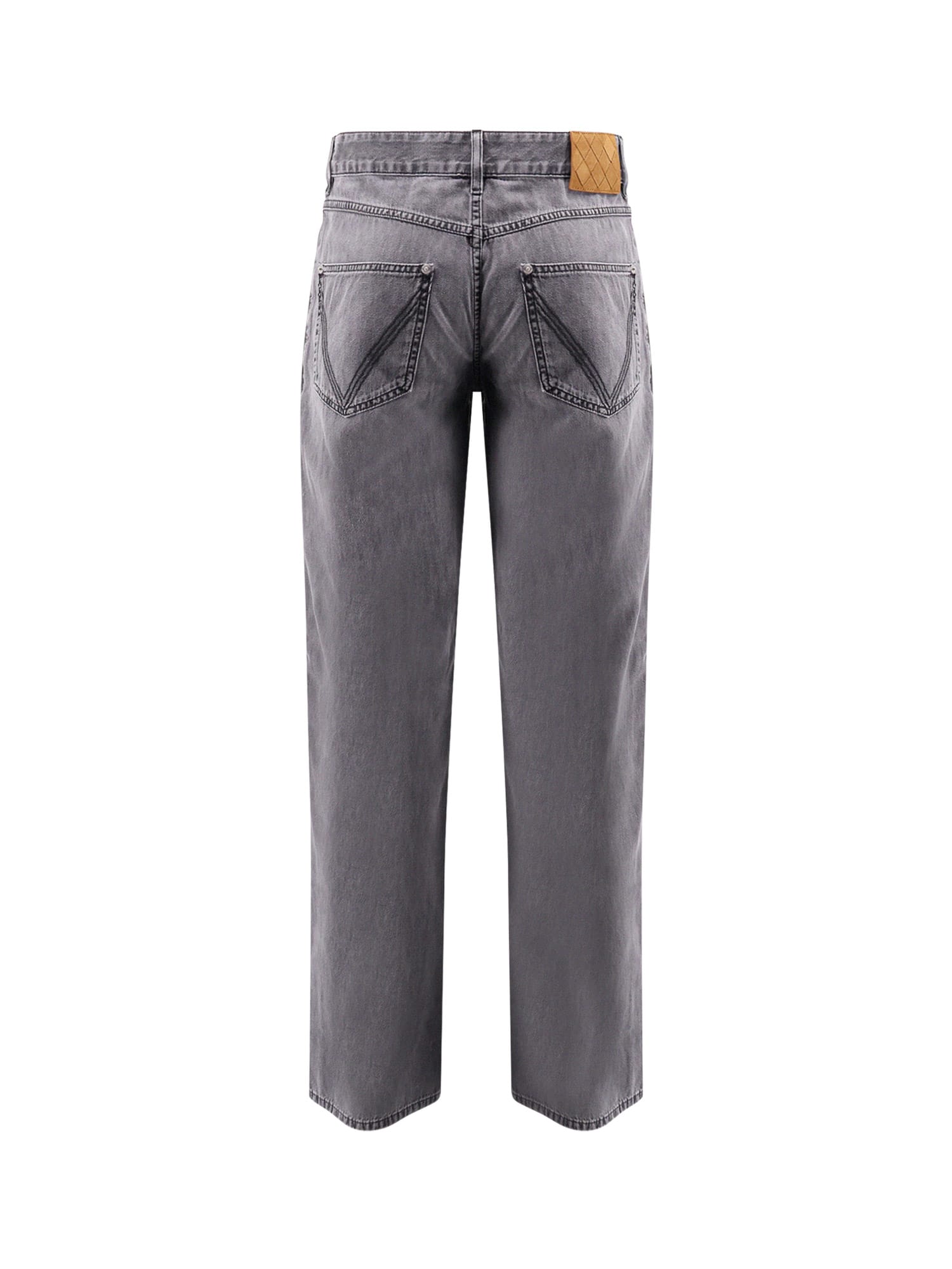 Bottega Veneta Matt Wide Leg Corduroy Pants In Black