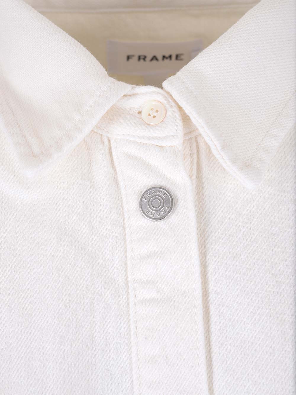 Shop Frame White Denim Shirt