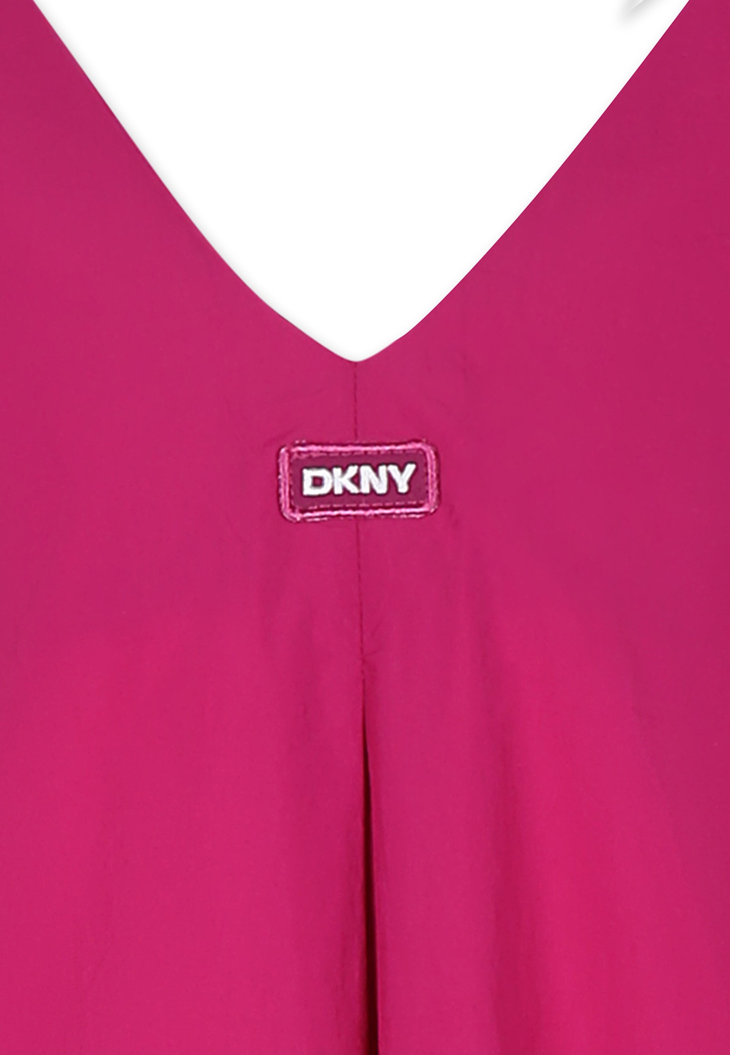 Dkny Fuchsia Dress For Girl With Logo In Fuchsia