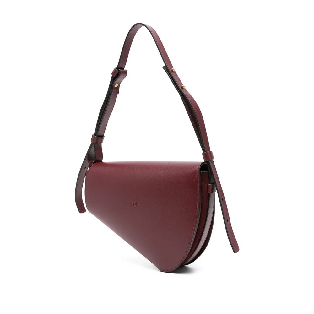 Neous Leather Shoulder Bag In Brown