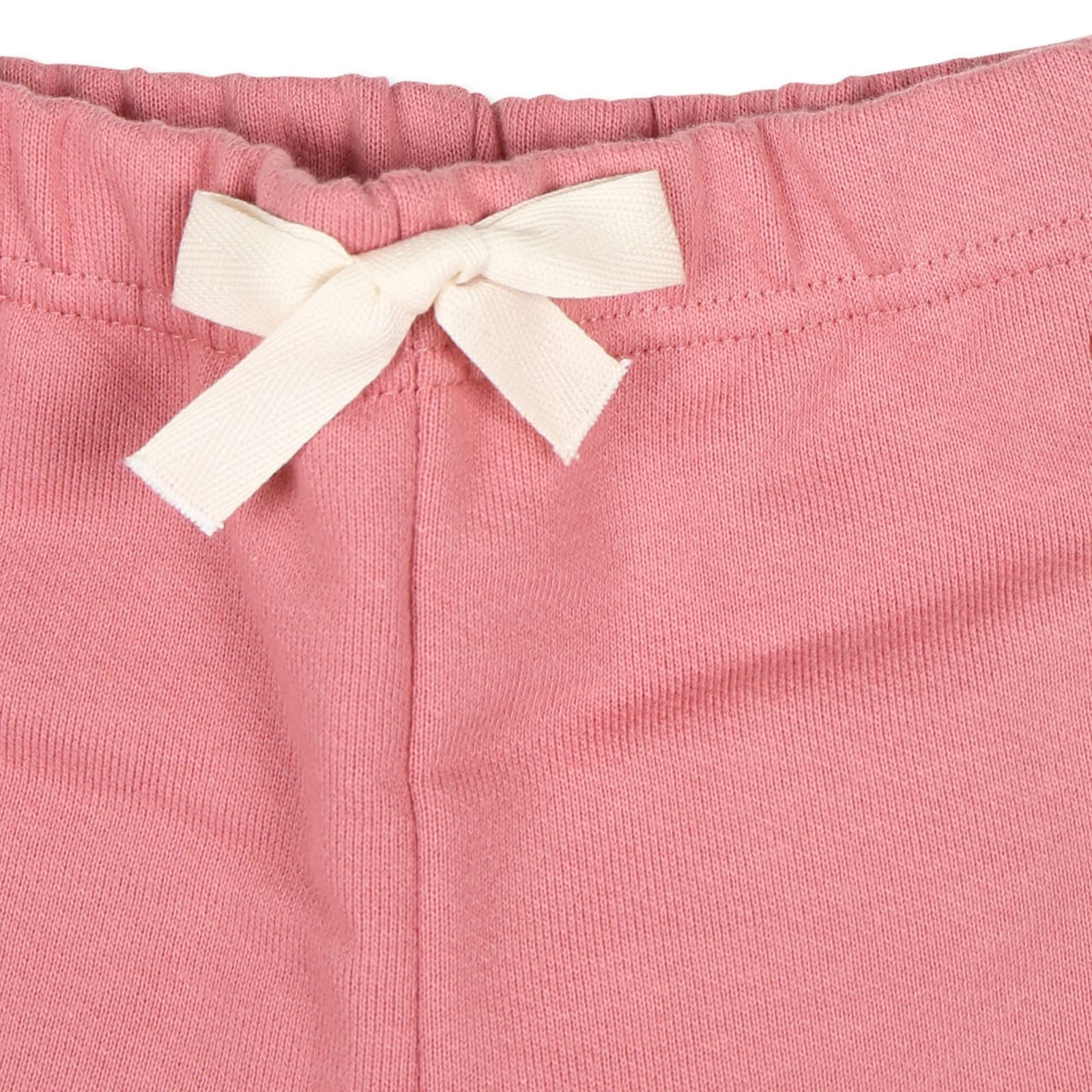 Petit Bateau Pink Trousers For Baby Girl With Logo In Pink