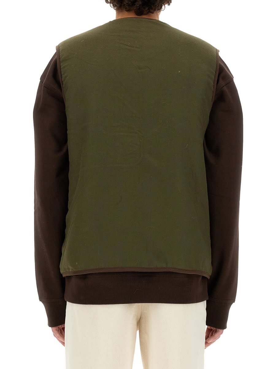 Shop Ymc You Must Create Reversible Vest In Brown