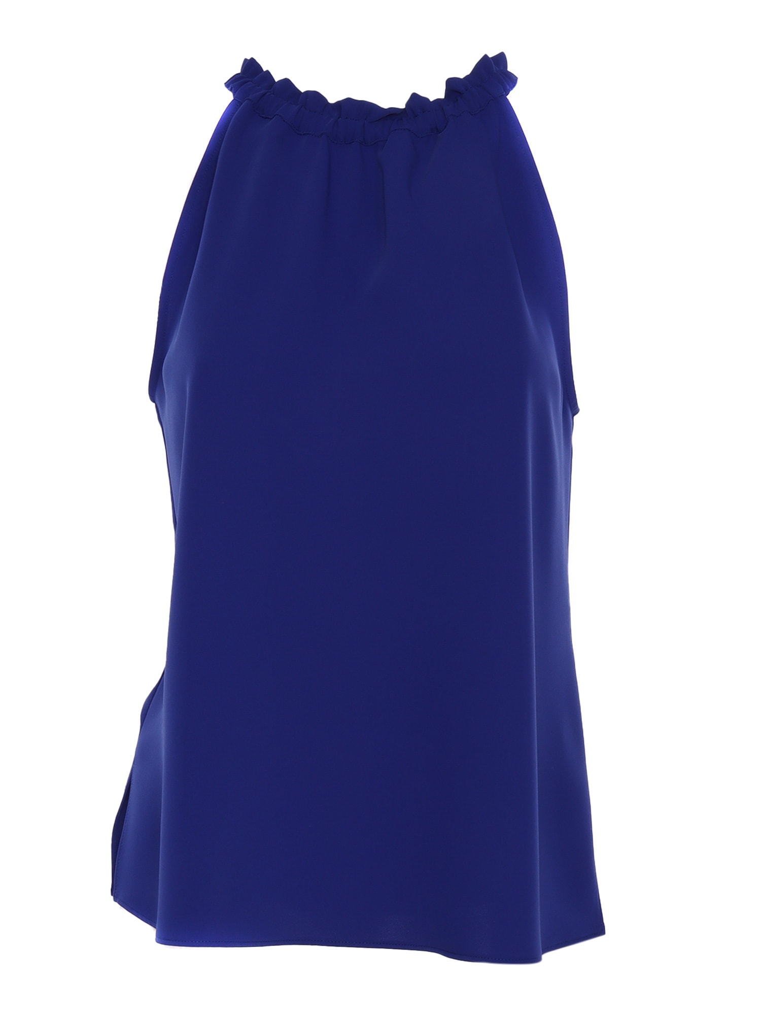 Shop P.a.r.o.s.h Sleeveless Blouse In Blue