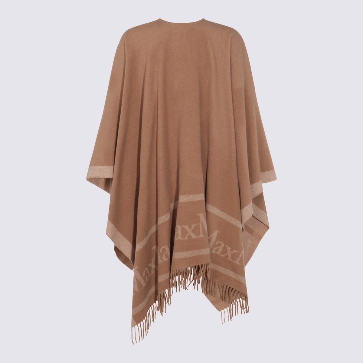 Max Mara Brown Ilde Wool Scarves In Brown