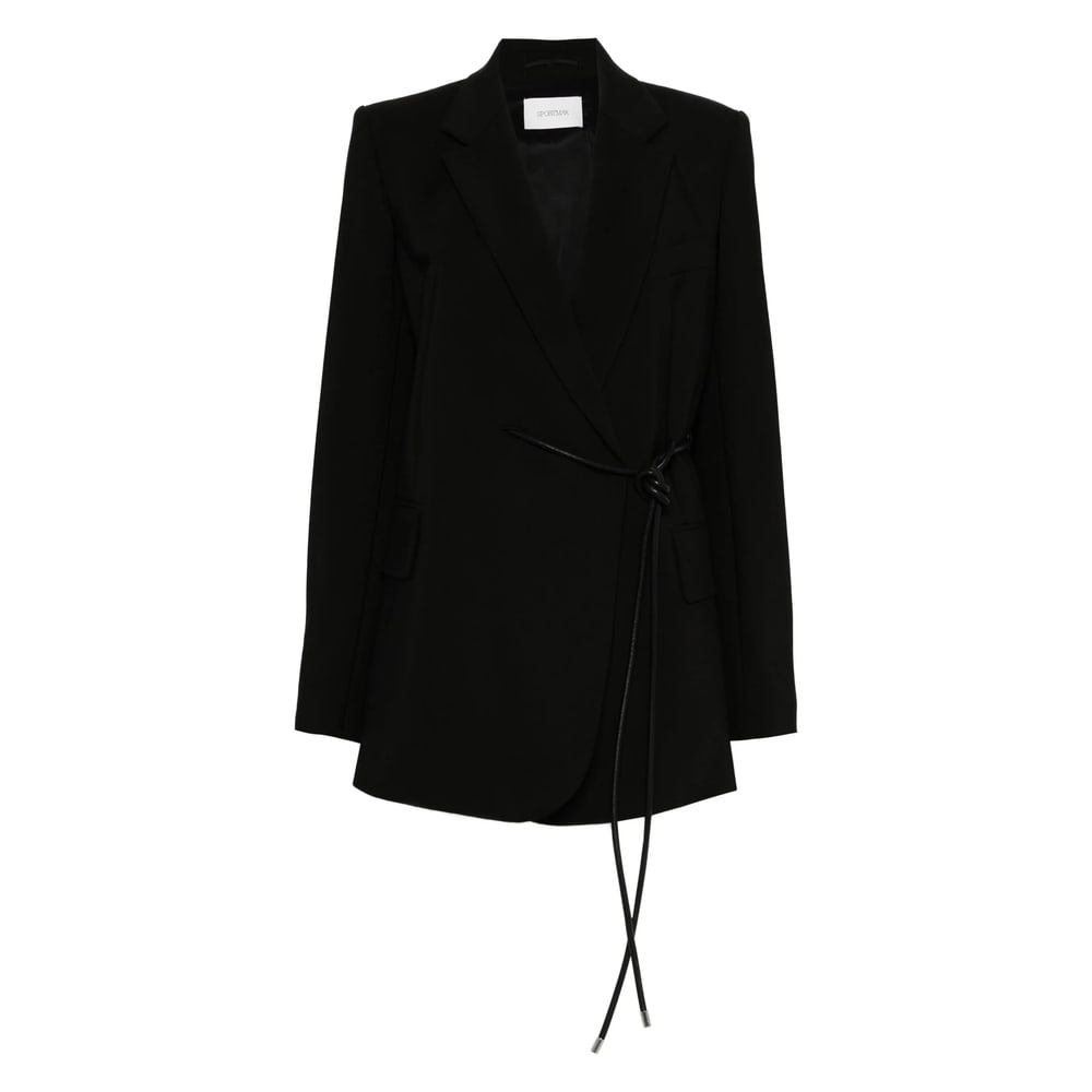 Sportmax 'glassa' Blazer In Black