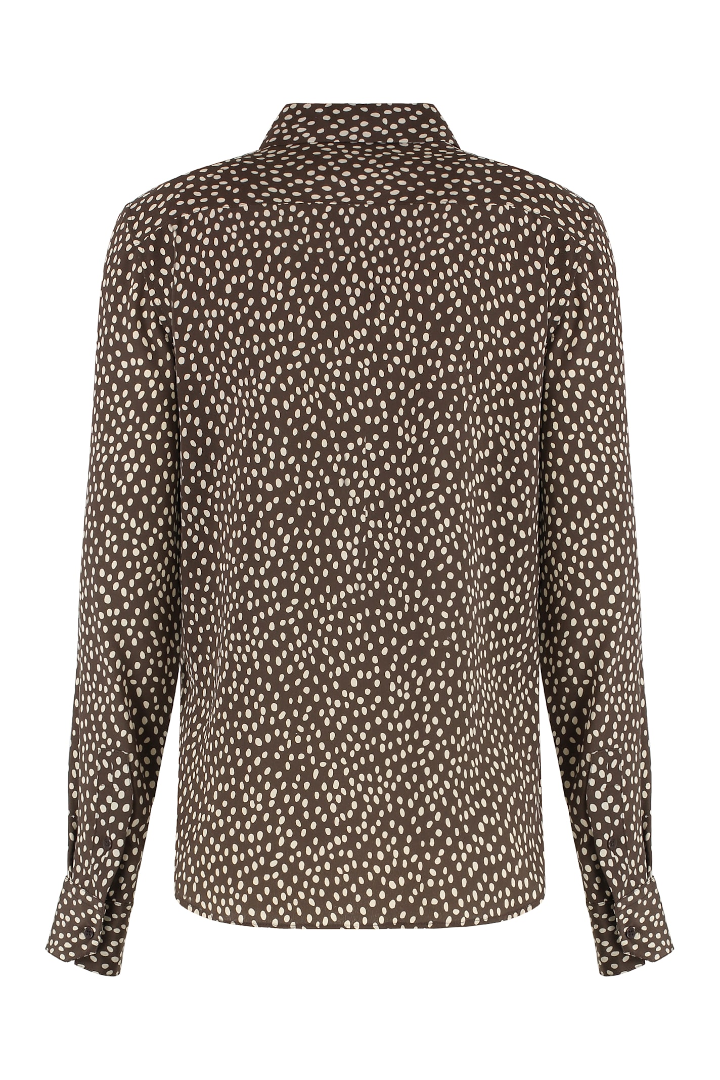 NILI LOTAN PRINTED SILK SHIRT