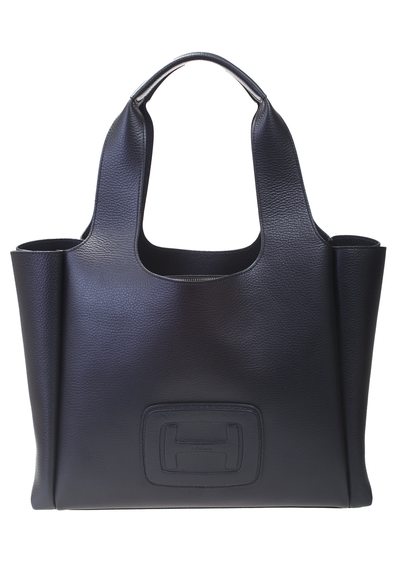 Hogan Shopping Media H-bag In Nero