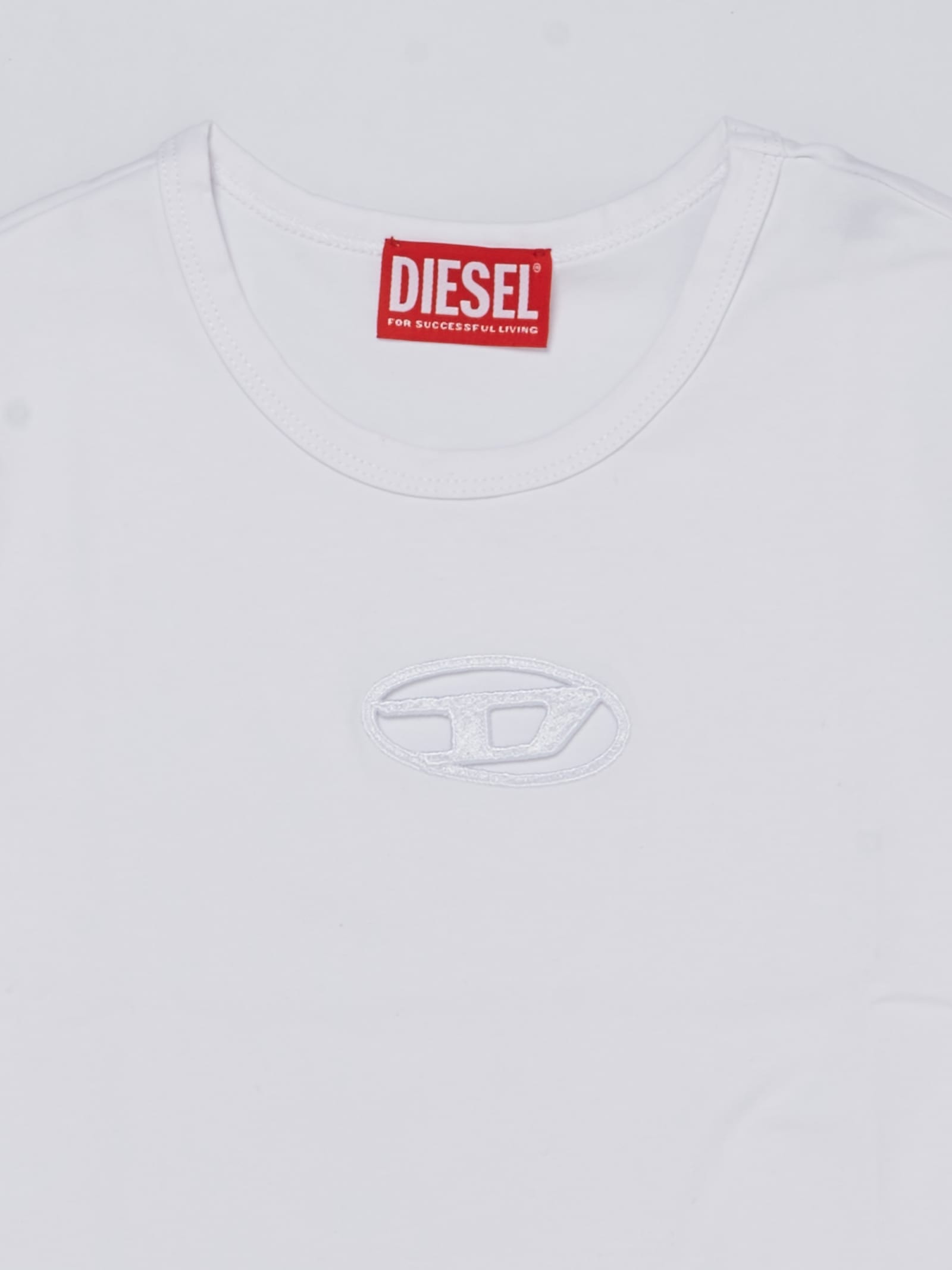 Shop Diesel T-shirt T-shirt In Bianco