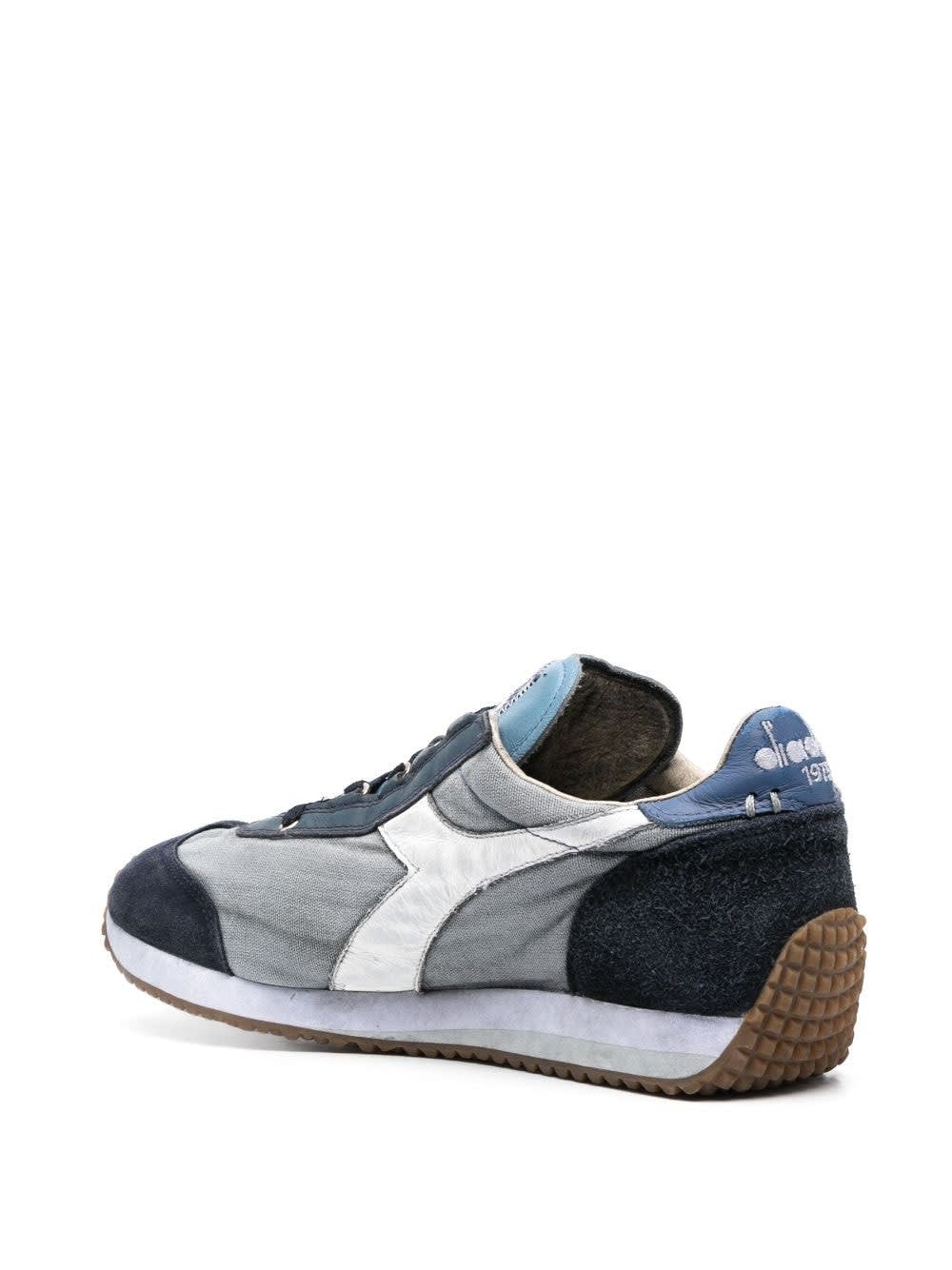 Shop Diadora Equipe H Dirty Stone Wash Evo Sneakers In Blue Fog